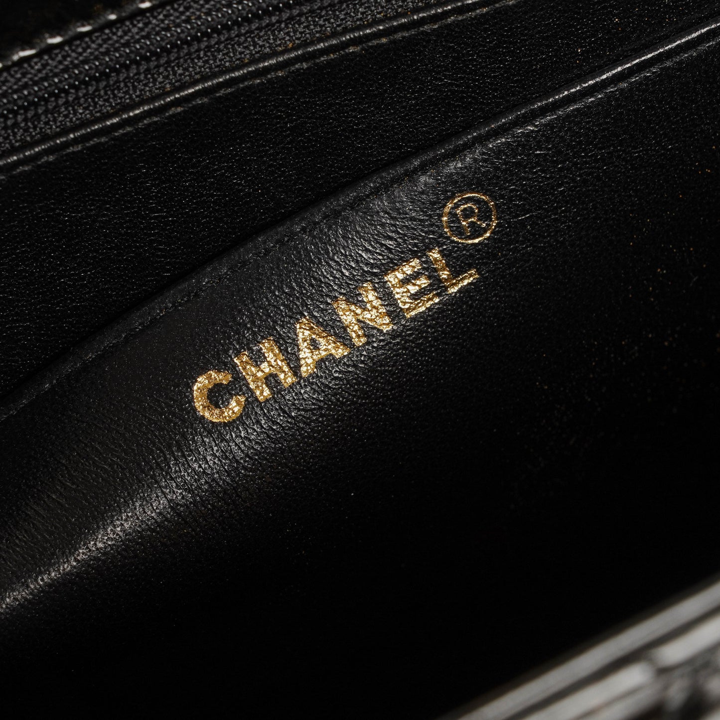 Chanel CC Black Quilted Patent Leather Handbag With 24K Gold-Plated Hardware