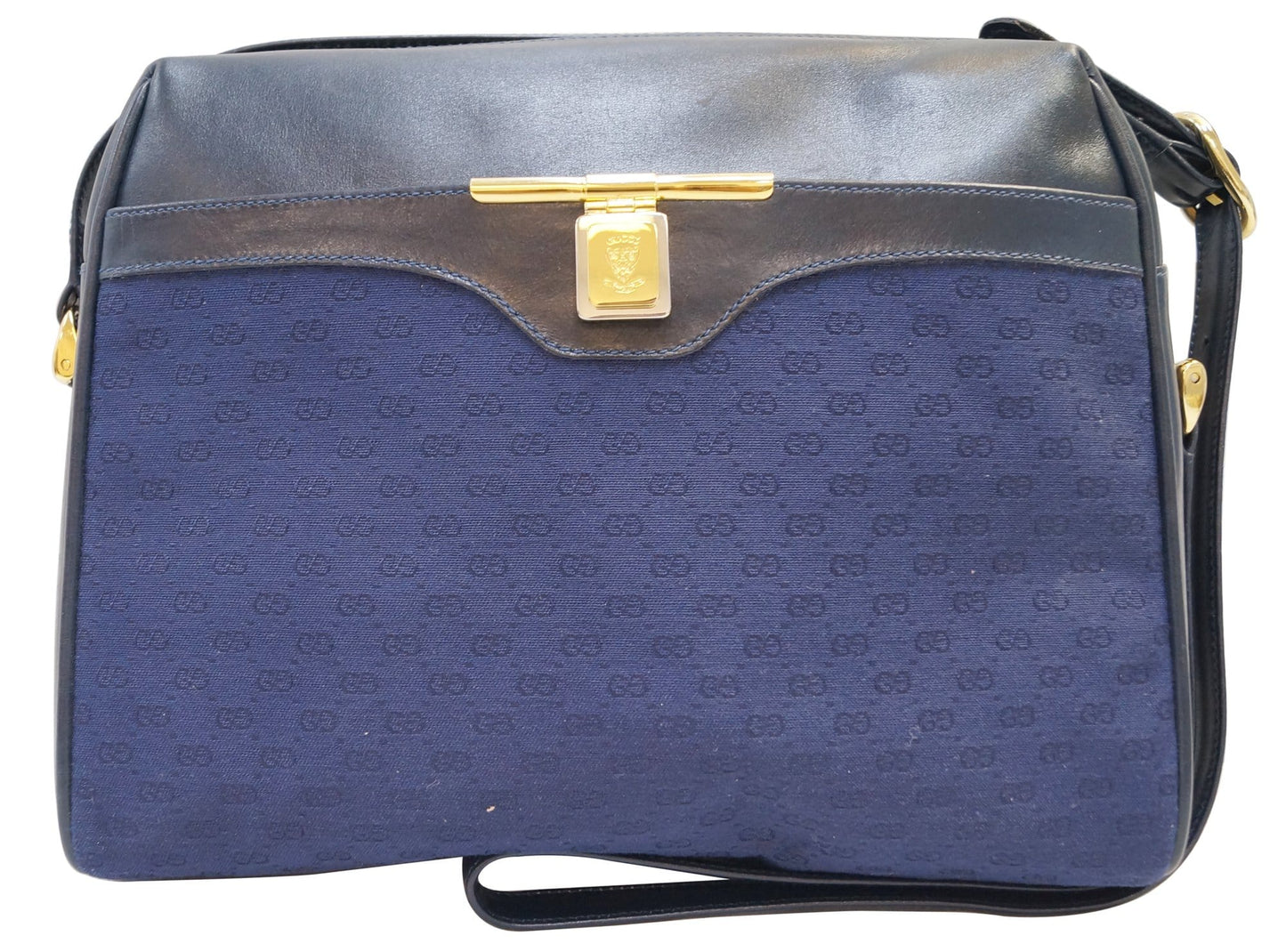 Gucci GG Canvas Blue Messenger Bag