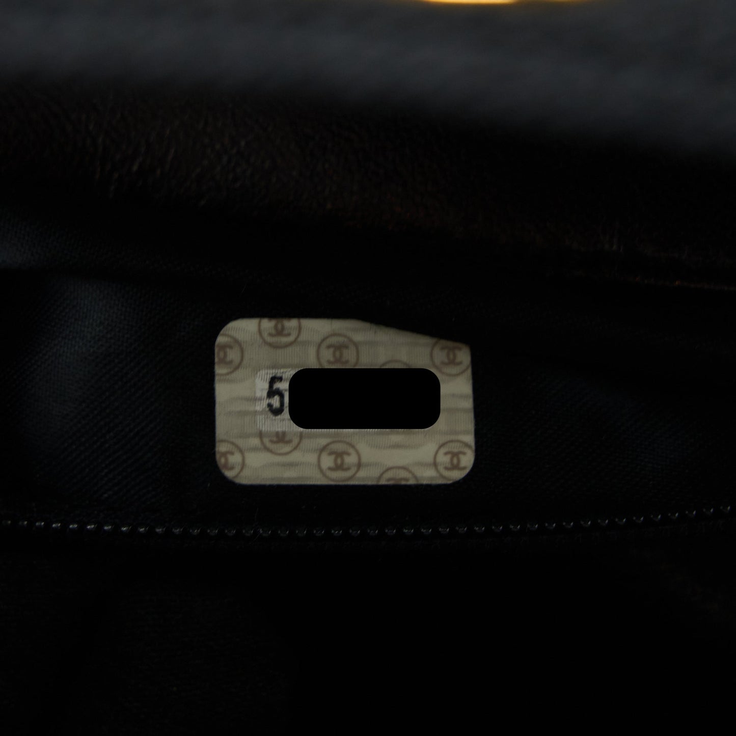 Chanel  Top Handle Flap Bag Woven Silk Black