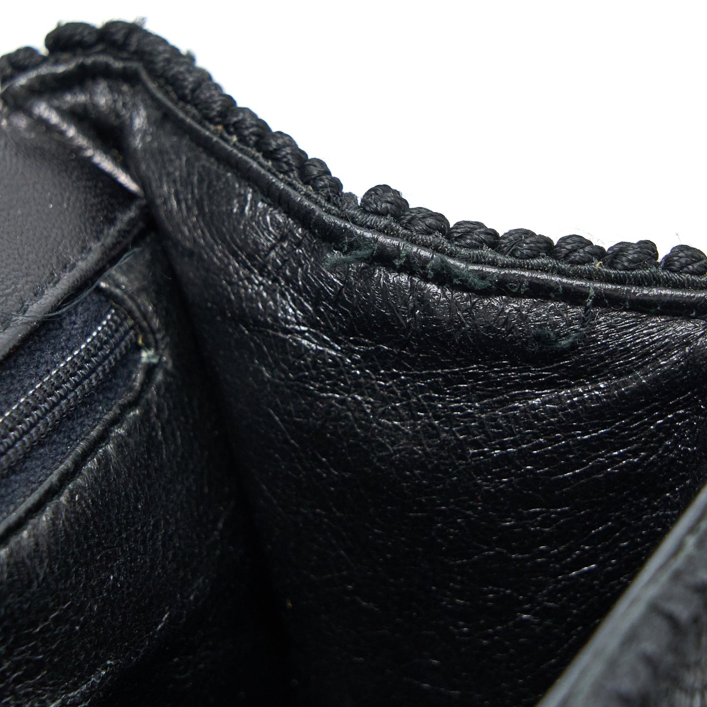 Chanel  Top Handle Flap Bag Woven Silk Black