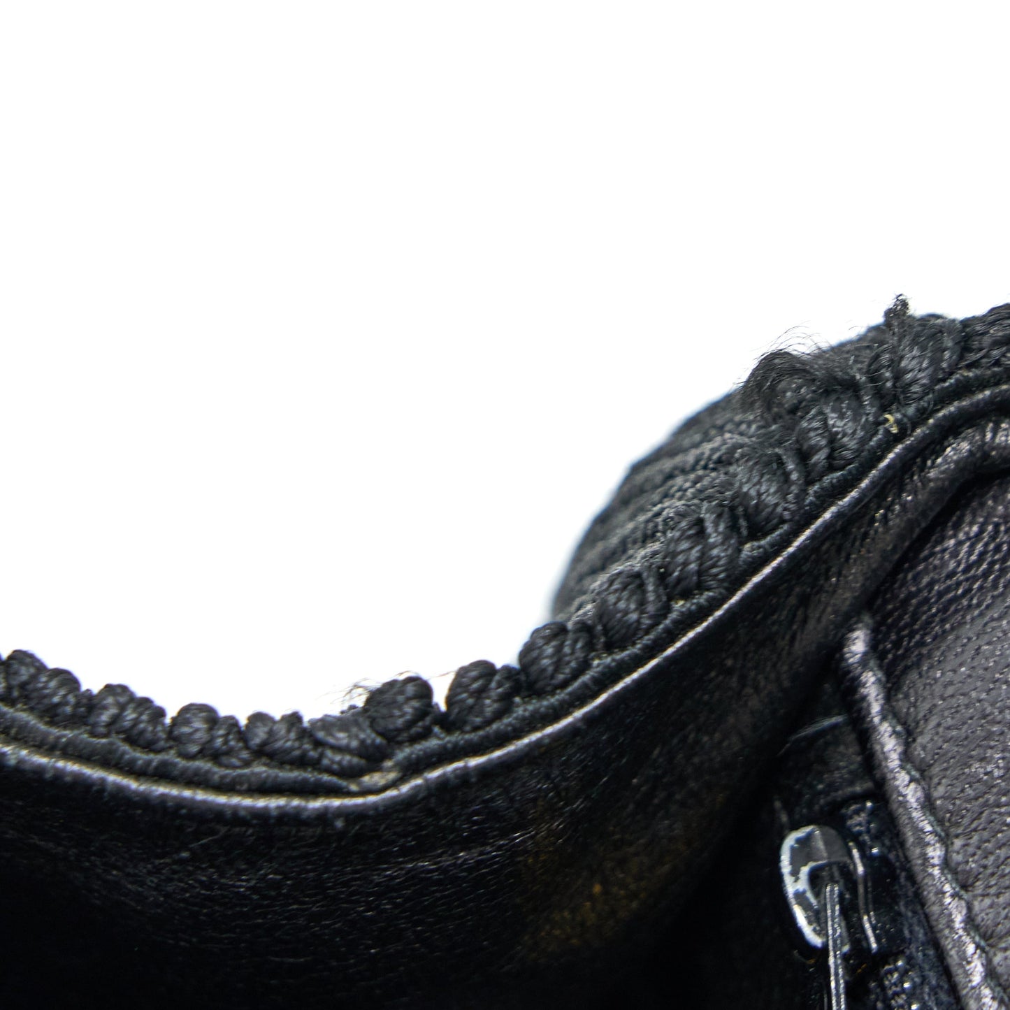 Chanel  Top Handle Flap Bag Woven Silk Black