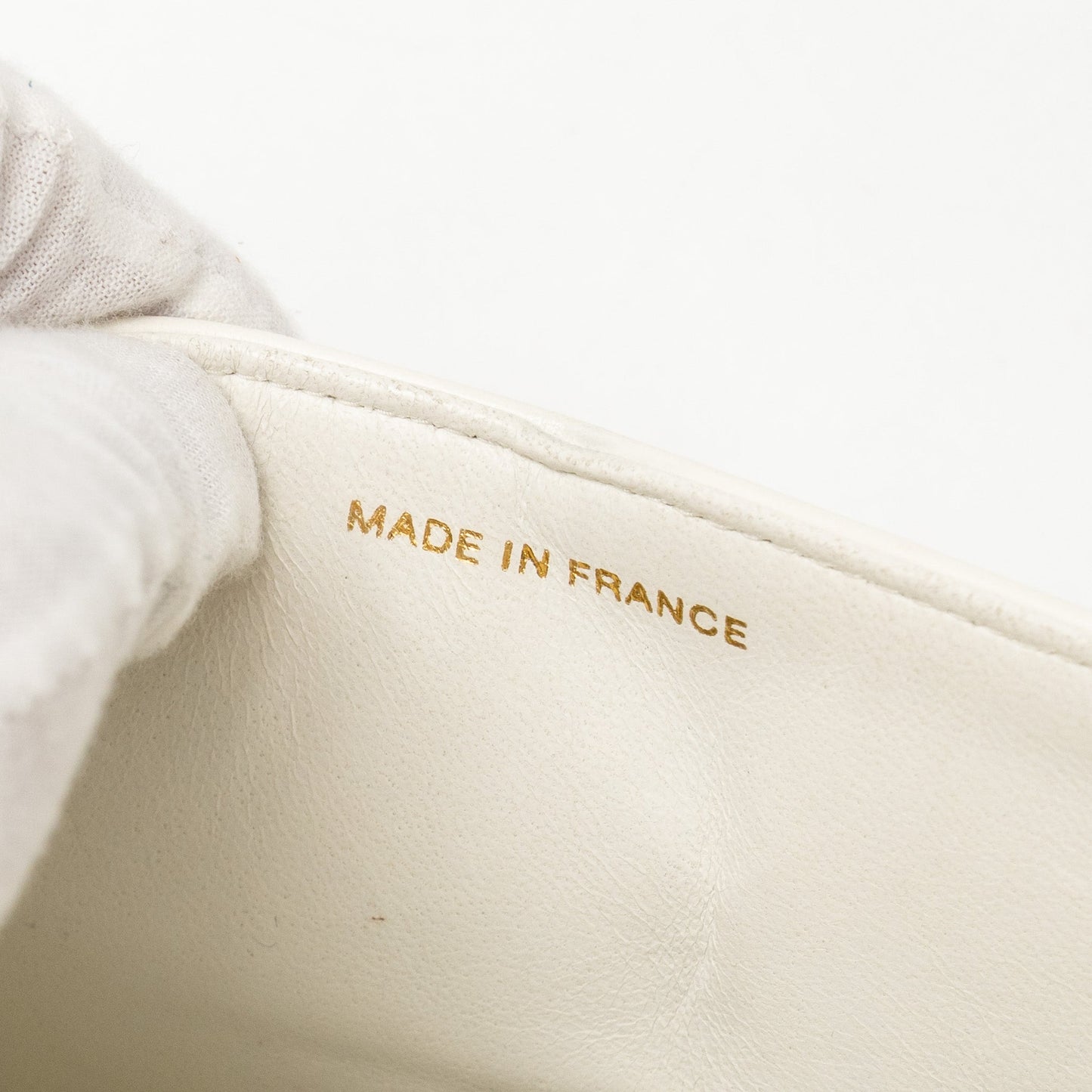 Chanel  Small Classic Double Flap Bag Lambskin White