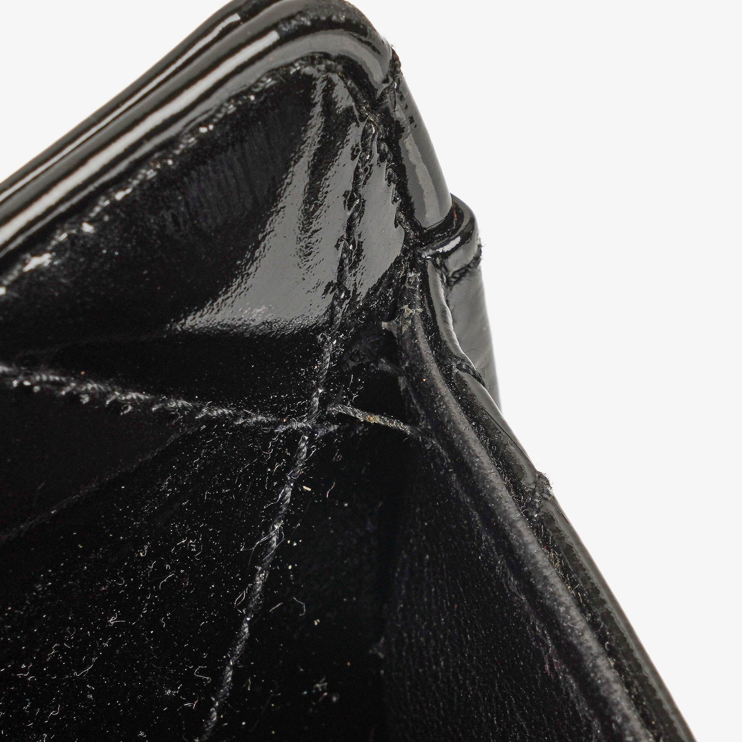 Chanel CC Black Quilted Patent Leather Handbag With 24K Gold-Plated Hardware