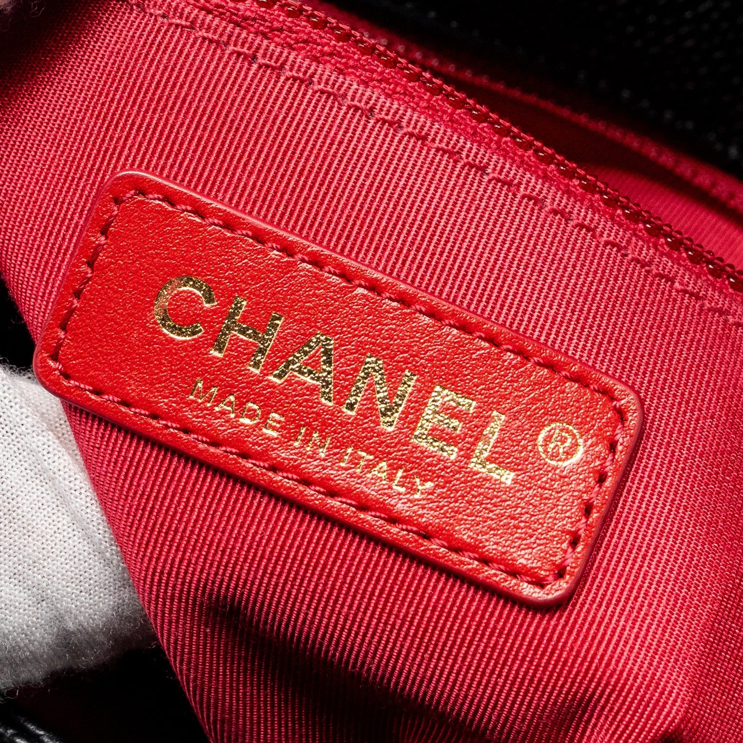 Chanel Chain Handle Flap Bag Quilted Calfskin Black L