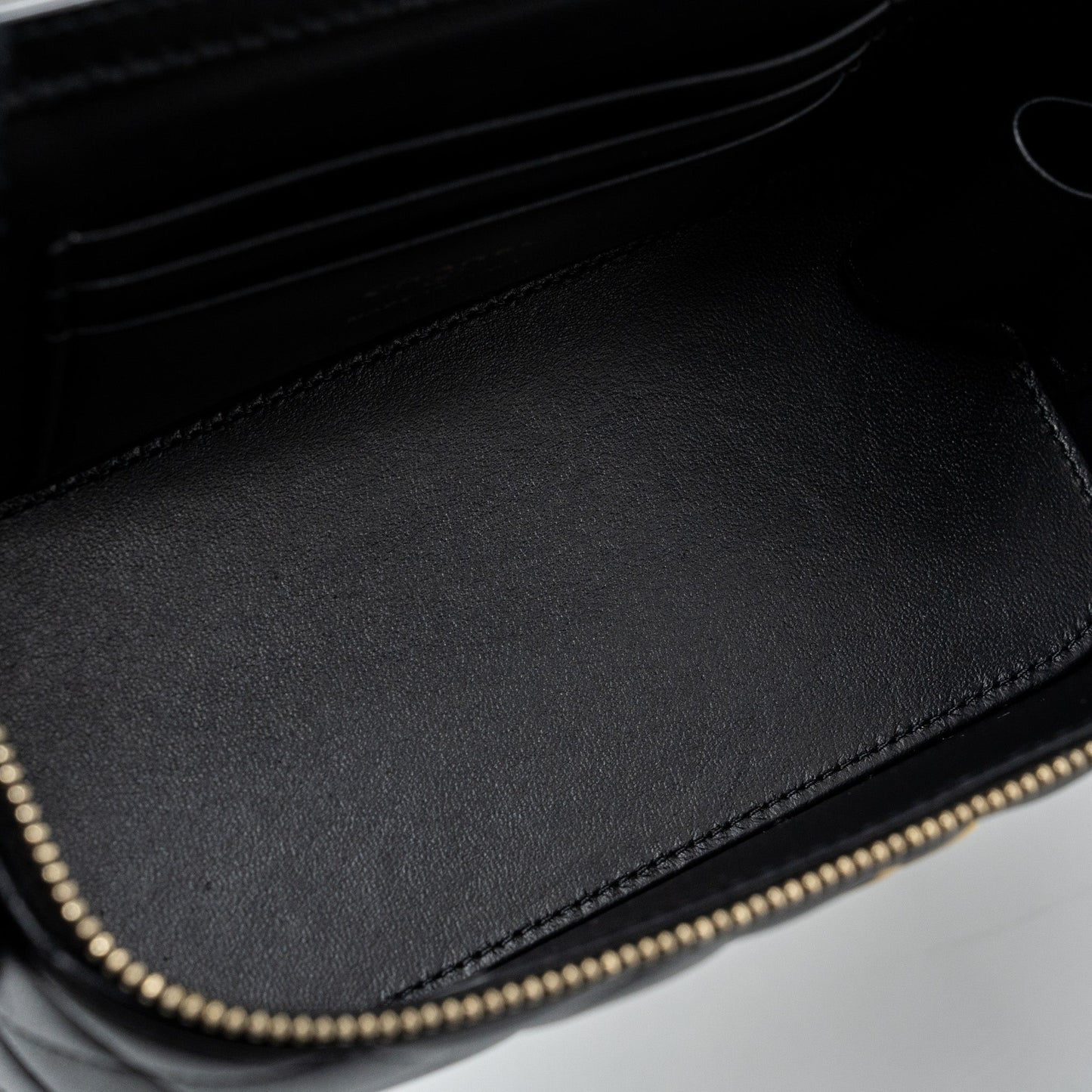 Chanel Top Handle Long Vanity With Chain Lambskin Black (Microchip)