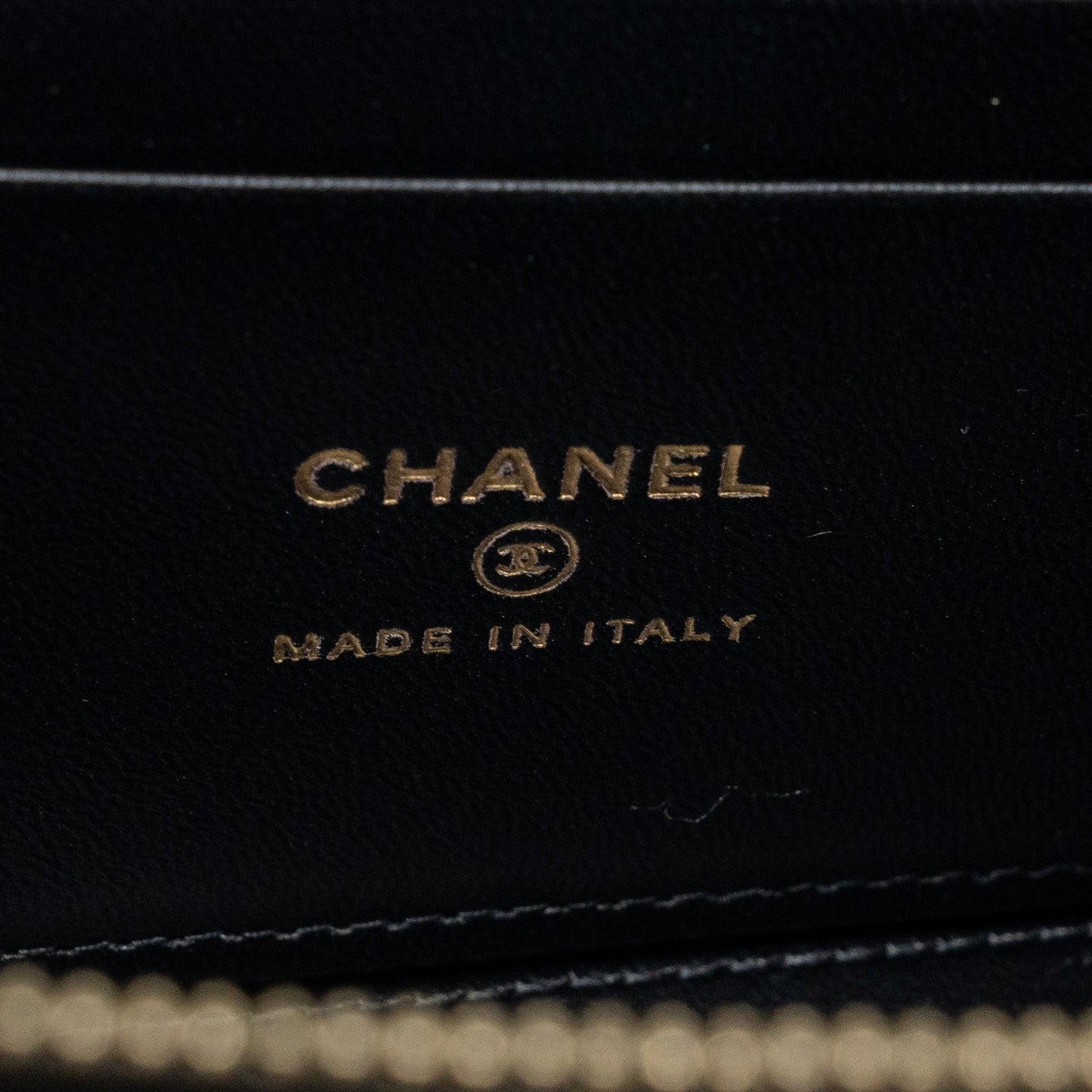 Chanel Top Handle Long Vanity With Chain Lambskin Black (Microchip)