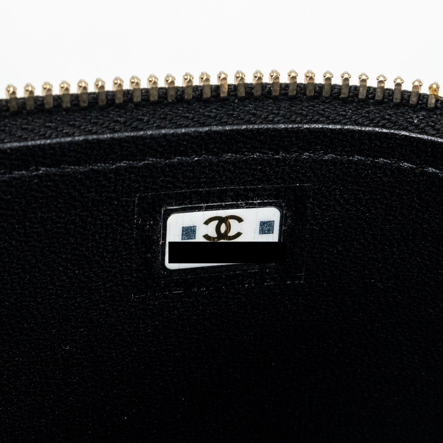 Chanel Top Handle Long Vanity With Chain Lambskin Black (Microchip)