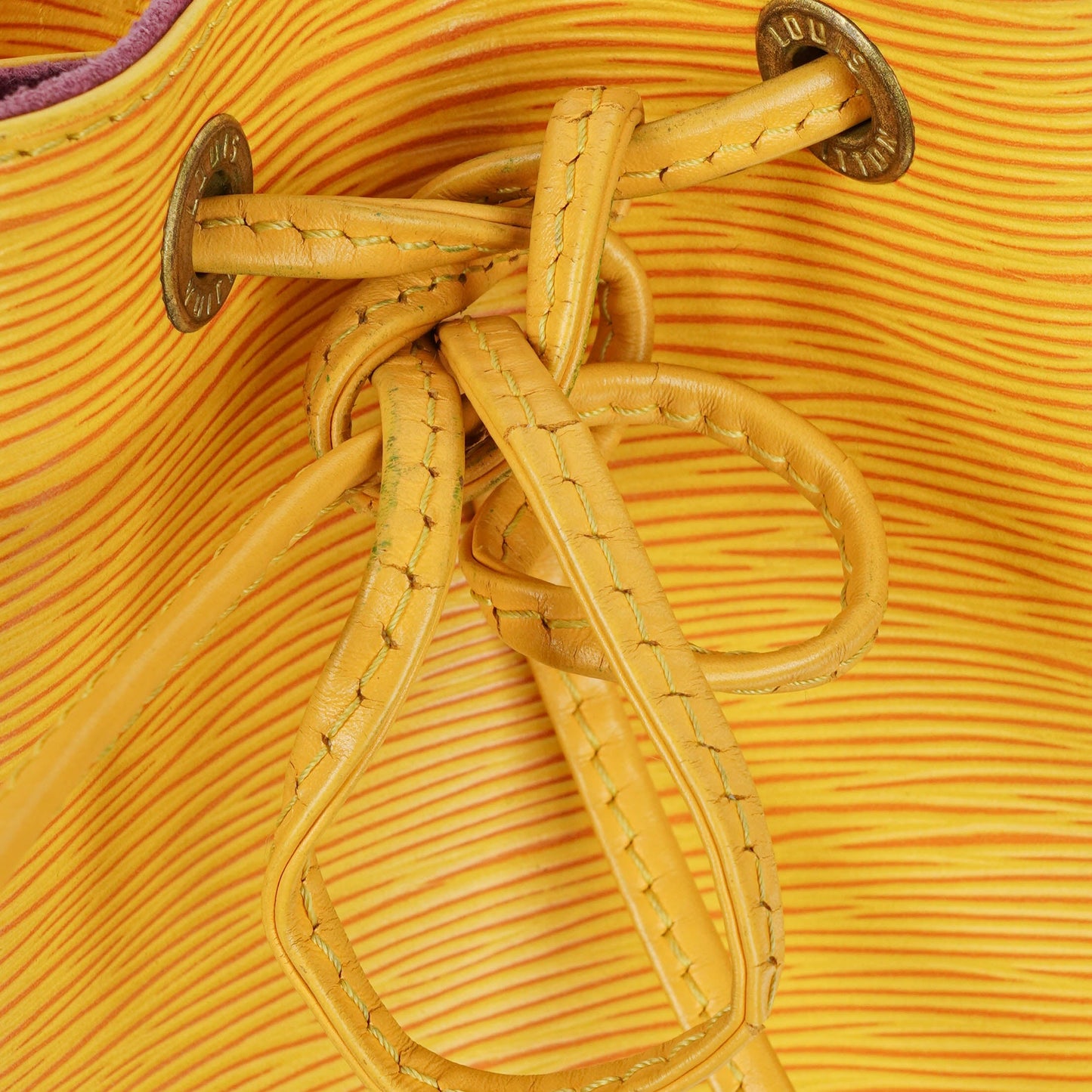 Louis Vuitton Noe Grande GM Yellow Epi Leather Shoulder Bag