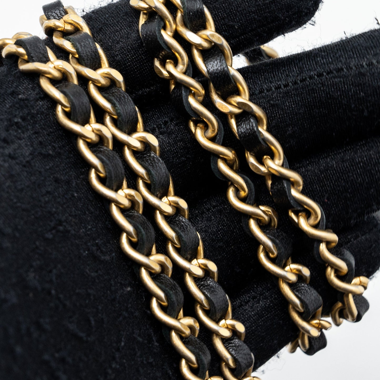 Chanel Top Handle Long Vanity With Chain Lambskin Black (Microchip)