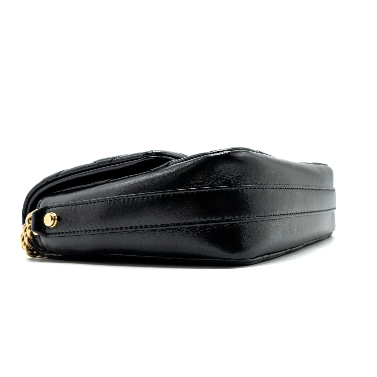 Chanel Giant CC Logo Flap bag Lambskin Black (microchip)