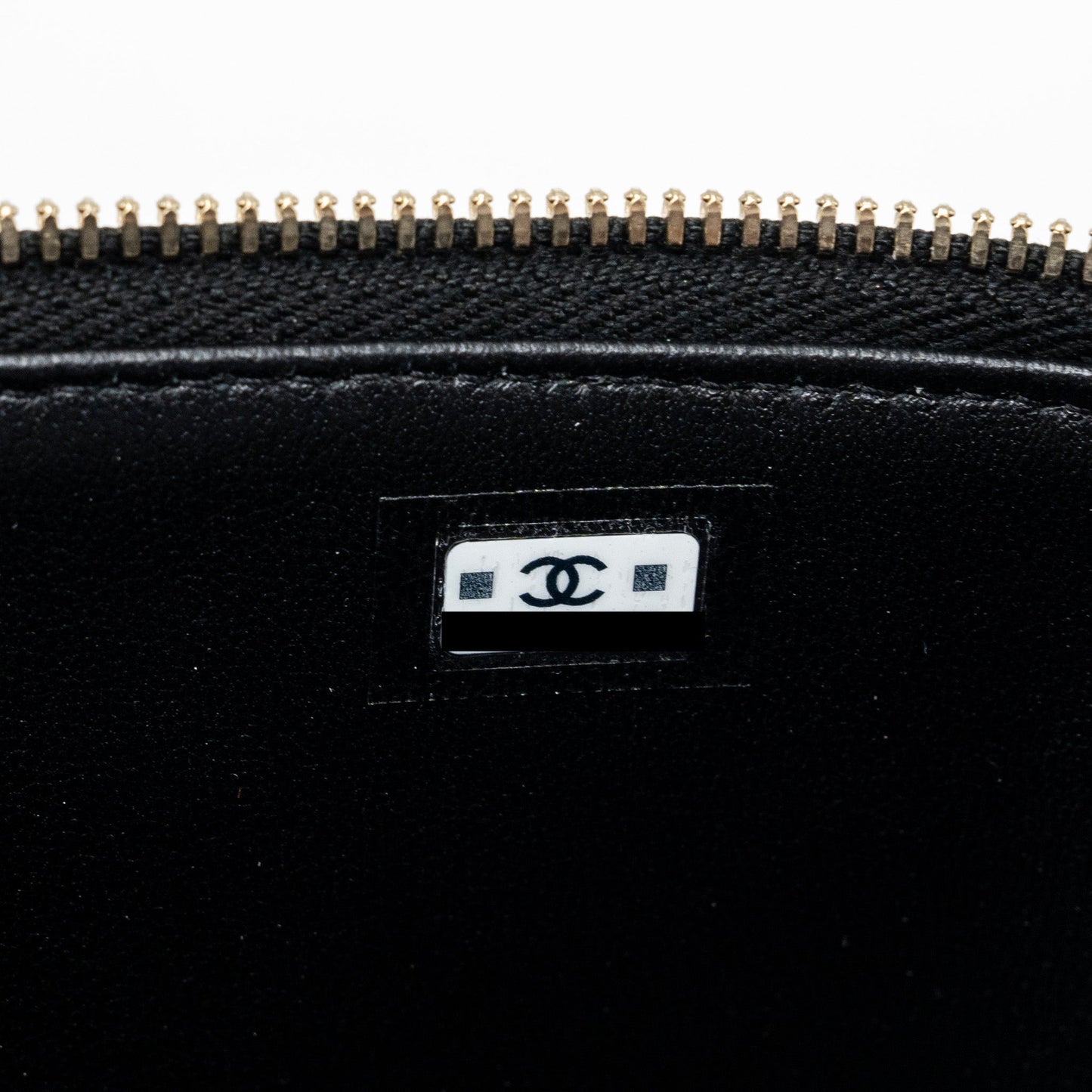 Chanel Detail Top Handle Long Vanity With Chains Lambskin Black (Microchip)