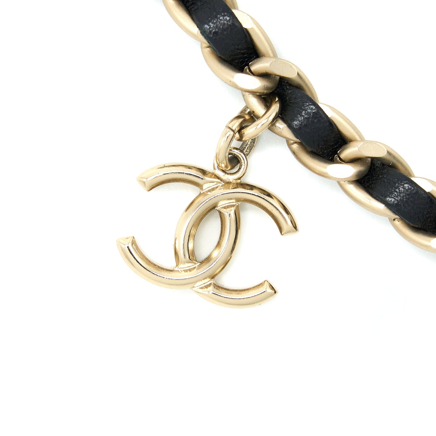 Chanel Phone Pouch with Chain Lambskin Black L