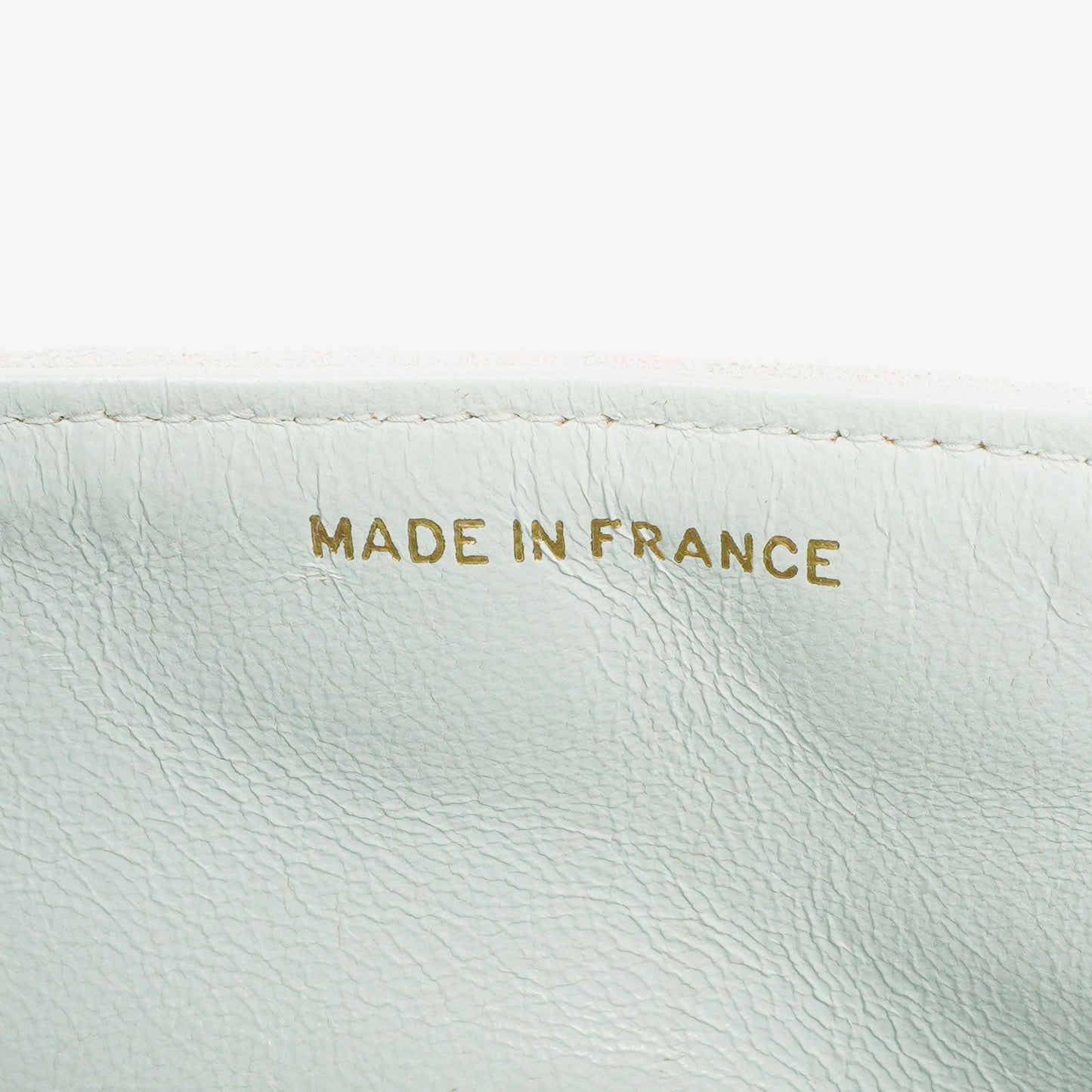 Chanel  Quilted Suede Light Blue Mini Flap Bag