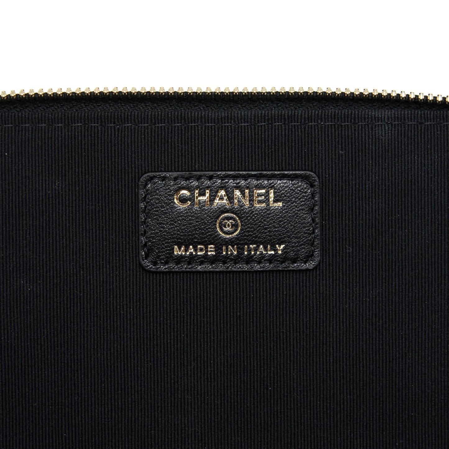 Chanel Top Handle Long Vanity Lambskin Black L