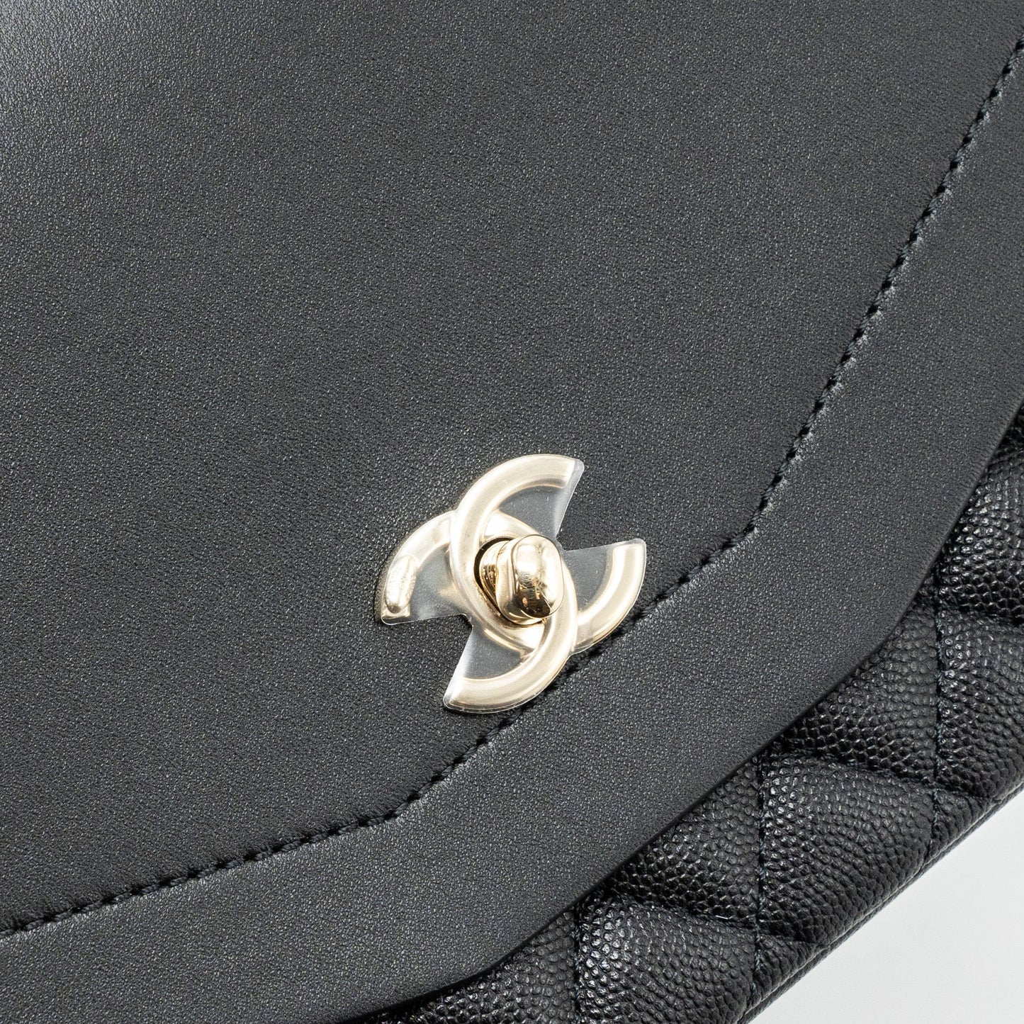 Chanel Envelop Flap Bag Caviar Black L