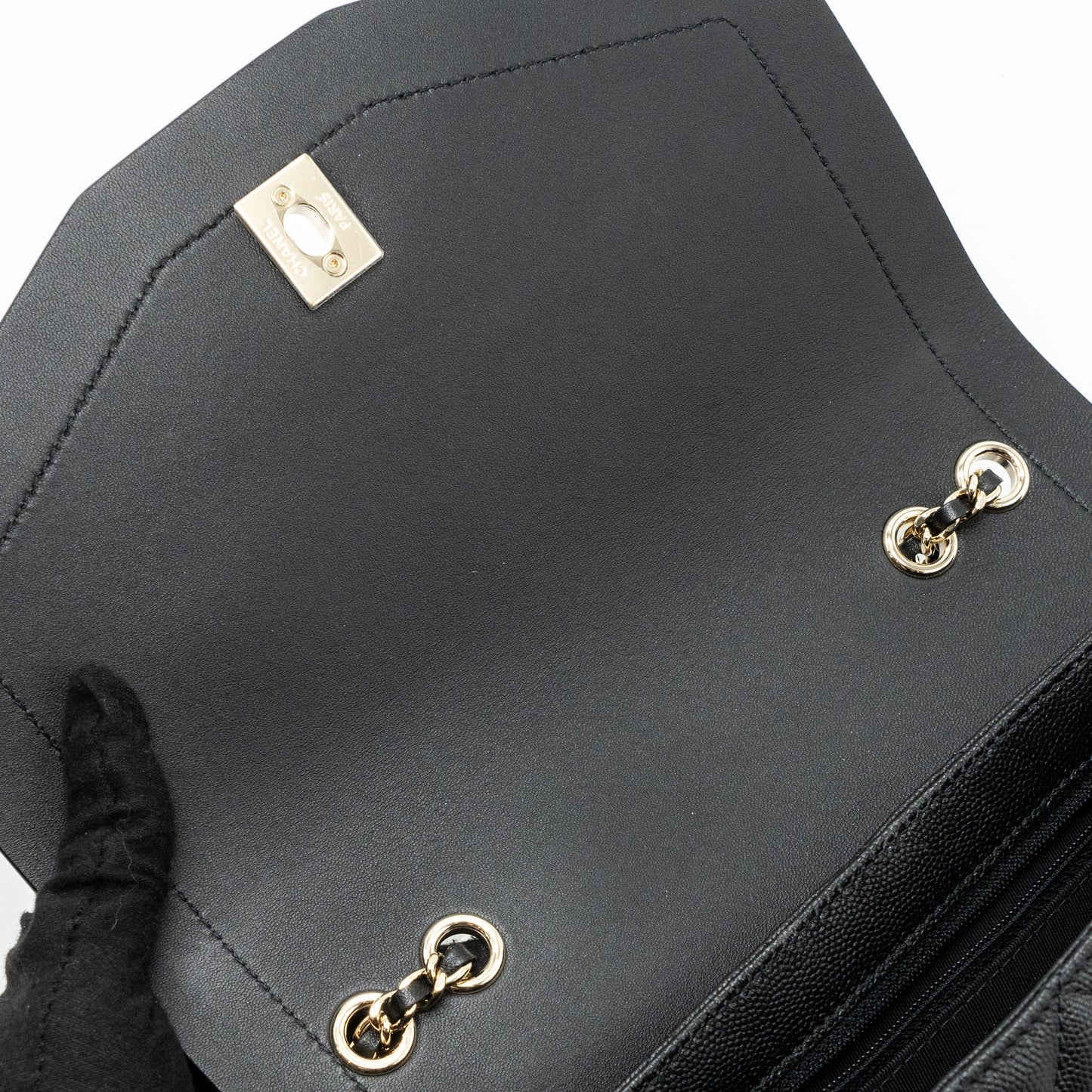 Chanel Envelop Flap Bag Caviar Black L