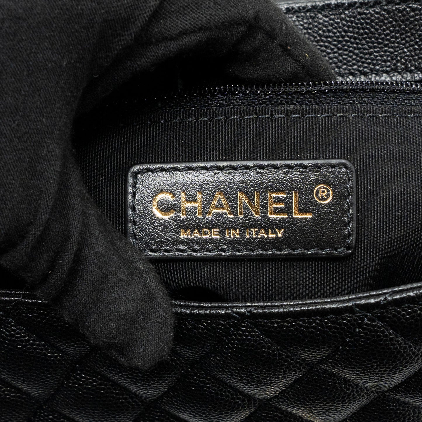 Chanel Envelop Flap Bag Caviar Black L