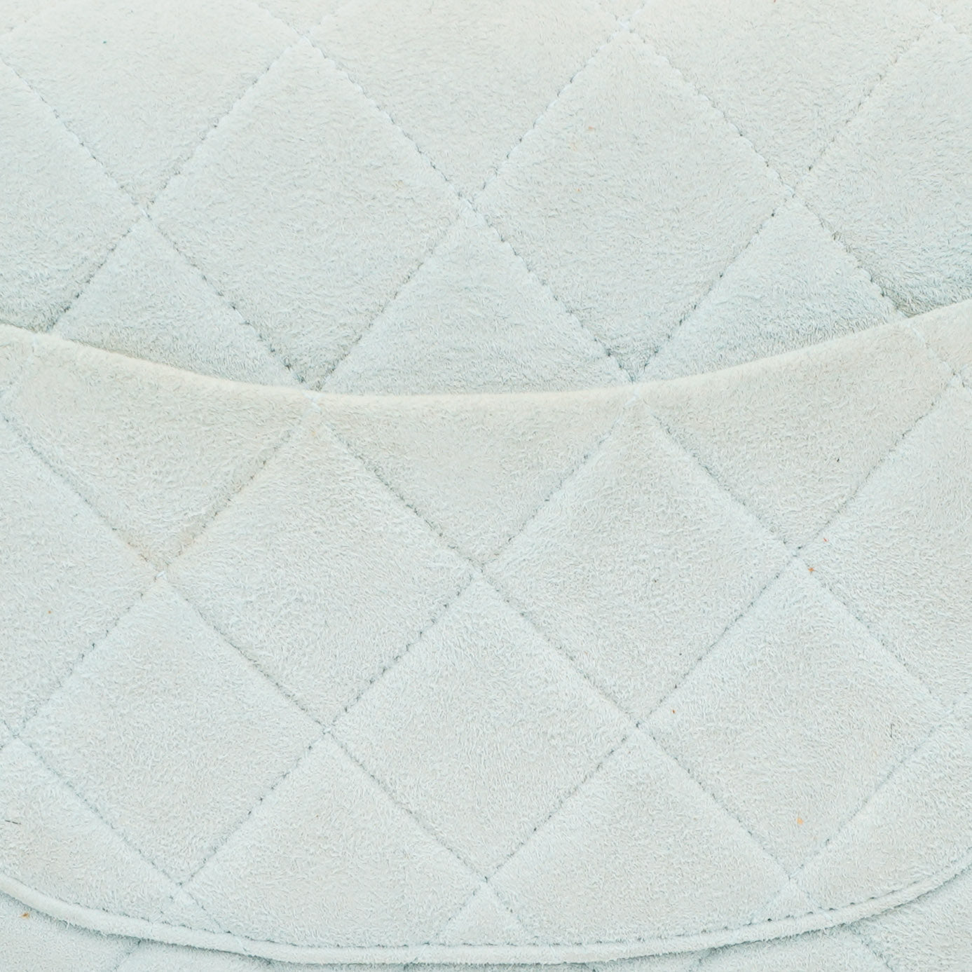 Chanel  Quilted Suede Light Blue Mini Flap Bag