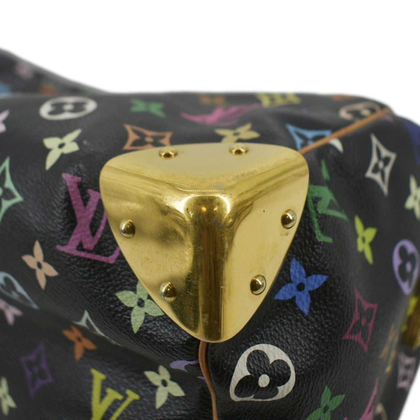 LOUIS VUITTON  40 Monogram Multicolor Satchel Bag Black
