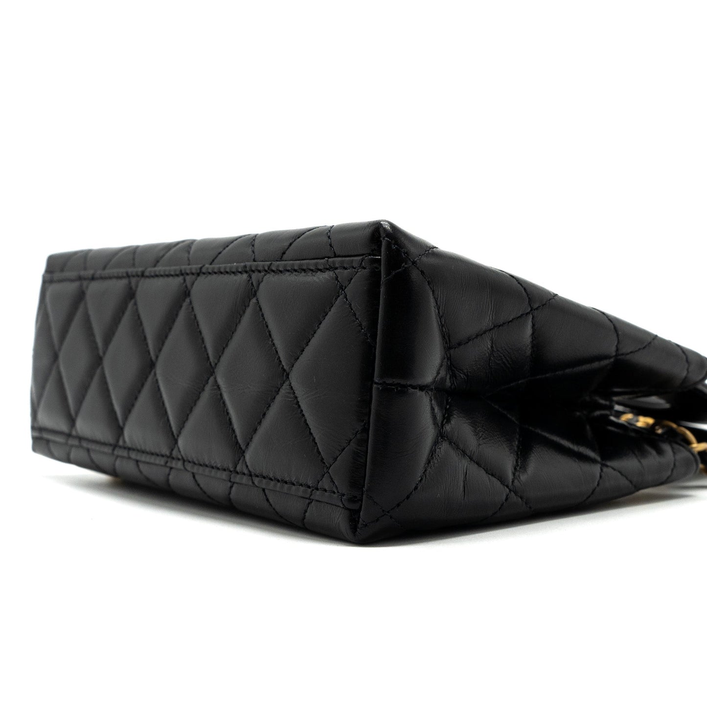 Chanel 23k Mini Shopping Tote Calfskin Black Brushed (Microchip)