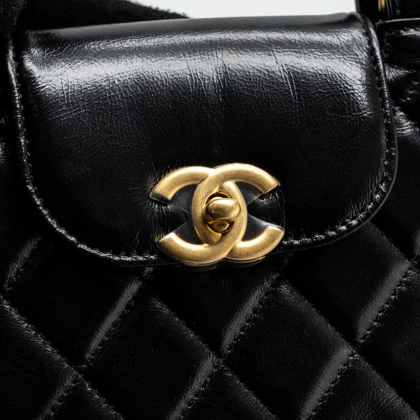 Chanel 23k Mini Shopping Tote Calfskin Black Brushed (Microchip)