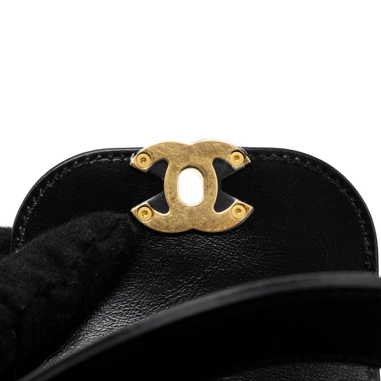 Chanel 23k Mini Shopping Tote Calfskin Black Brushed (Microchip)