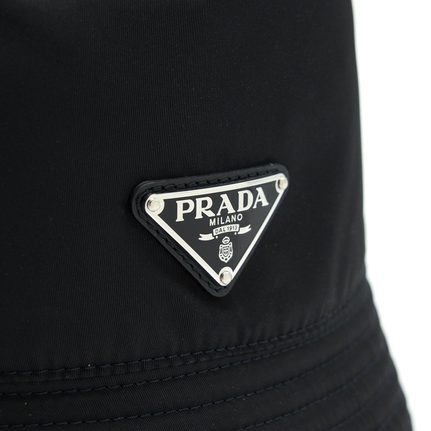 Prada Nylon and Denim Bucket Hat
