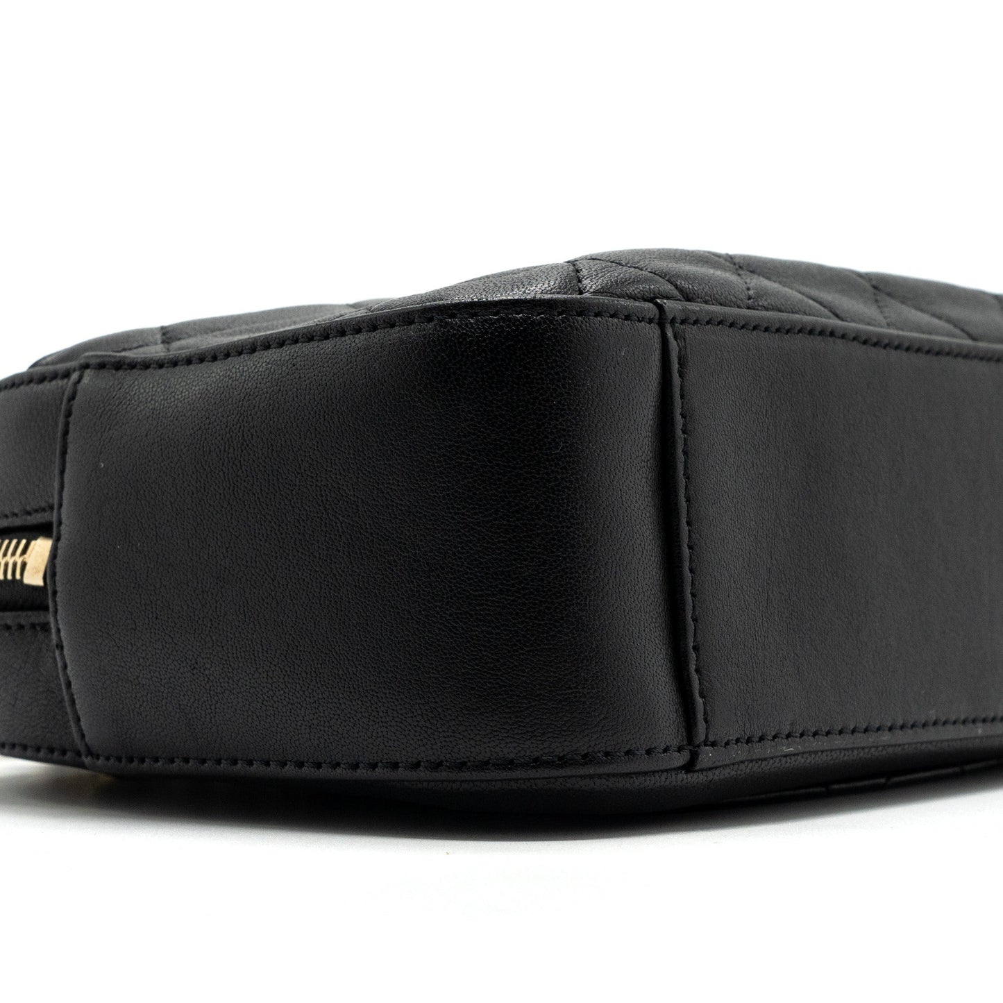 Chanel CC chain logo camera bag lambskin black