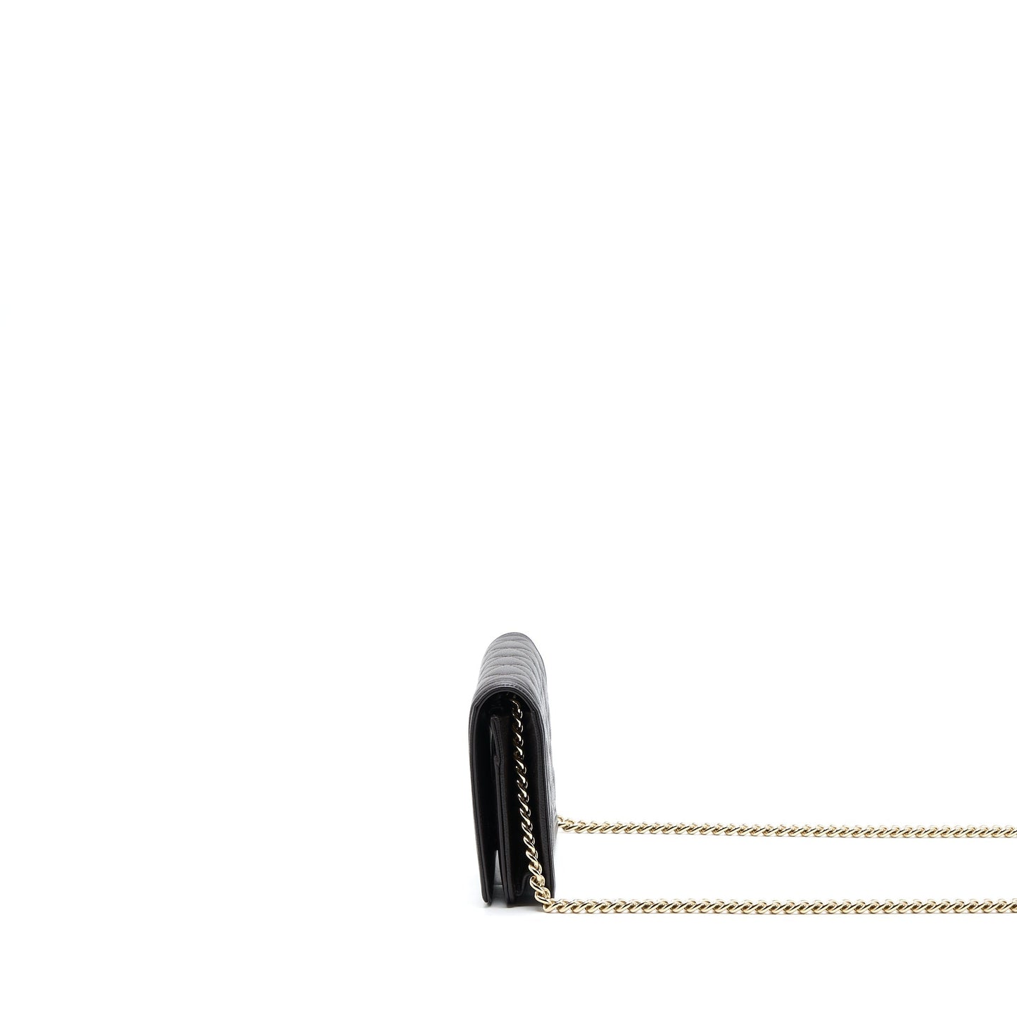 Chanel Boy Wallet On Chain Grained Calfskin Brown LGHW (Microchip)