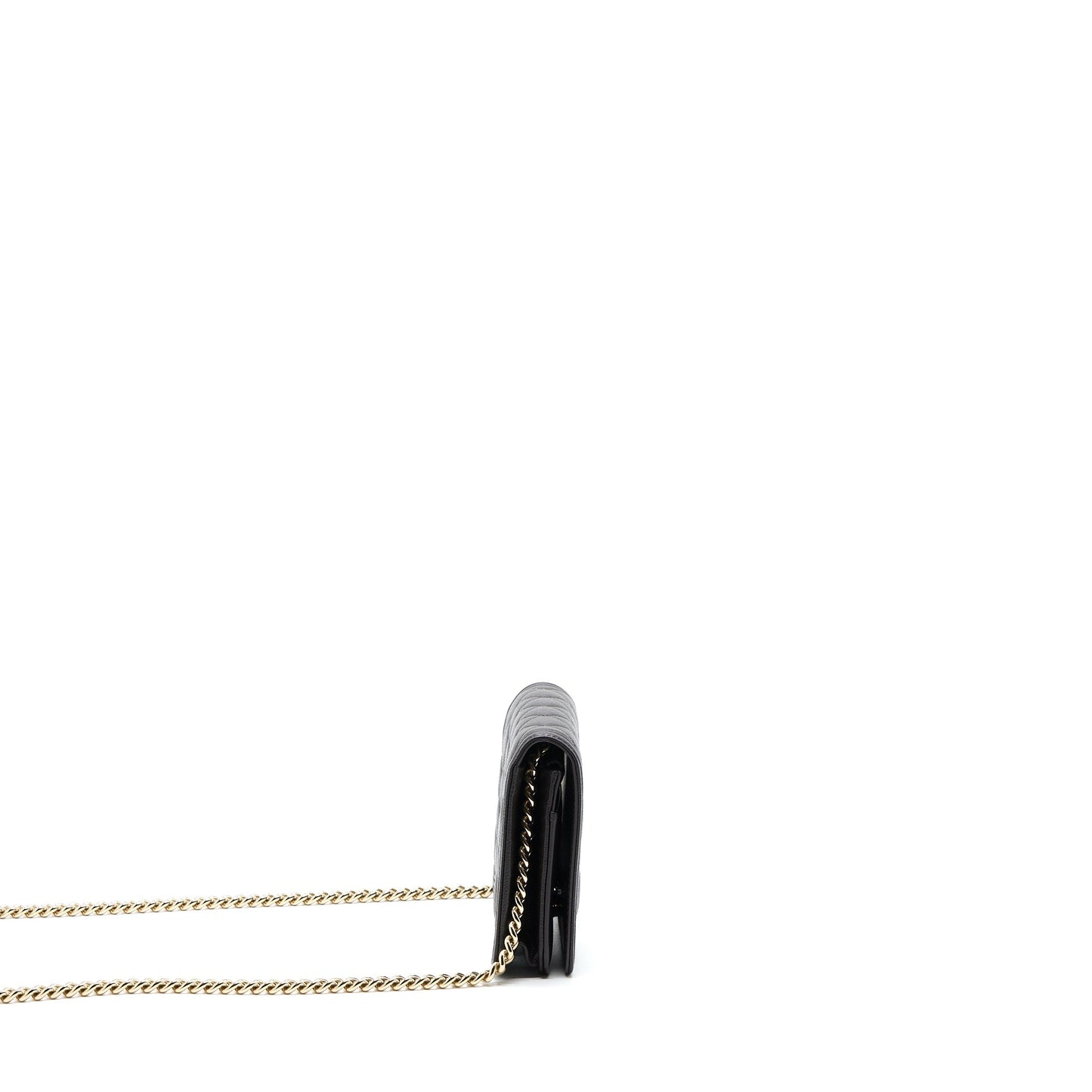 Chanel Boy Wallet On Chain Grained Calfskin Brown LGHW (Microchip)