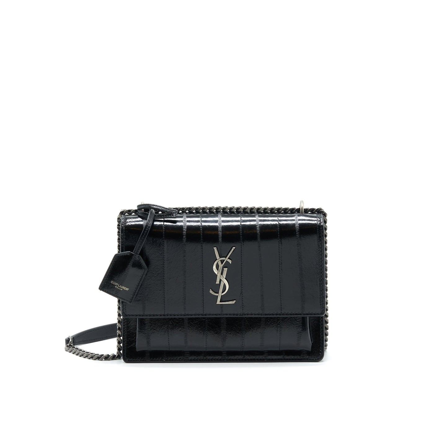 SAINT LAURENT SUNSET Mini Purse BLACK