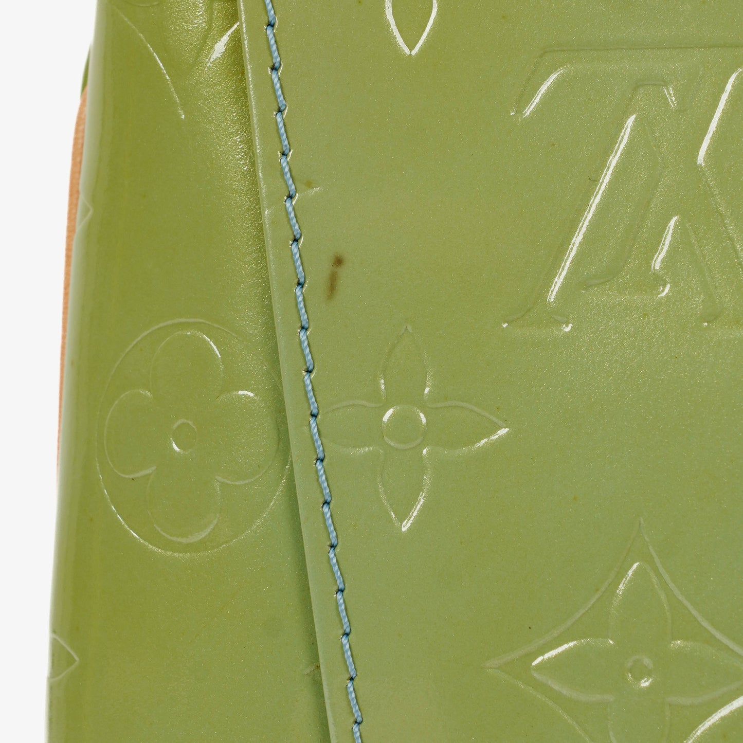 Louis Vuitton Thompson Monogram Vernis Green Leather Shoulder Bag
