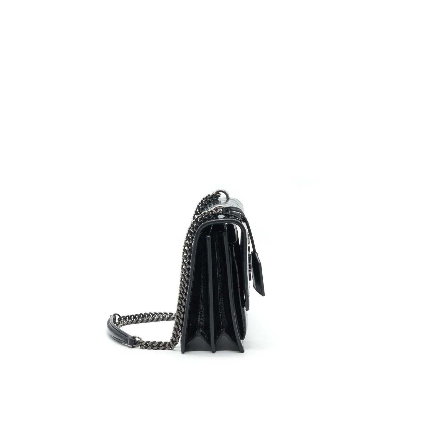SAINT LAURENT SUNSET Mini Purse BLACK