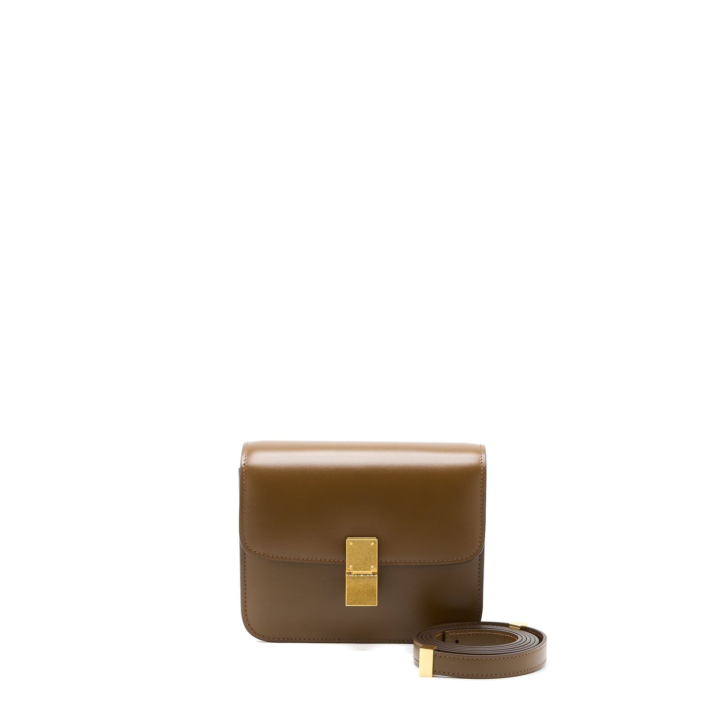 Celine Teen Classic Purse in Box Calfskin Camel Brushed