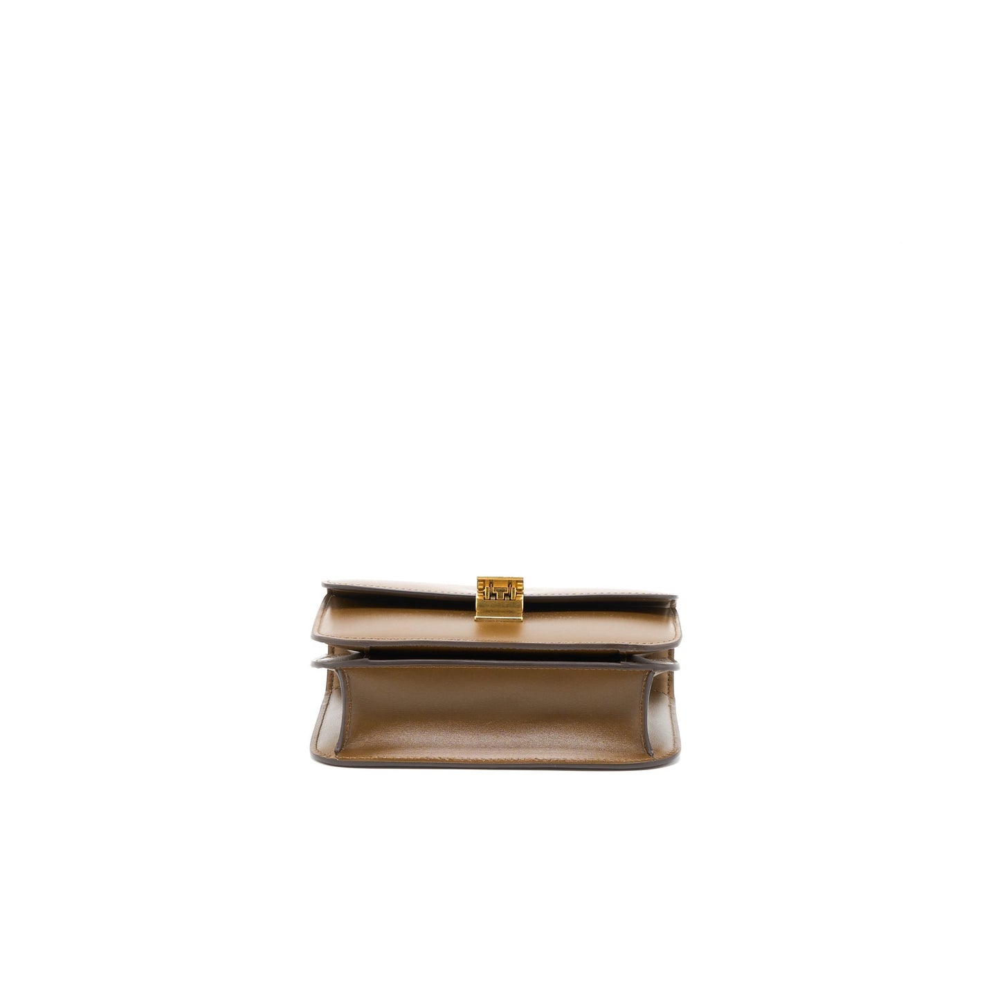 Celine Teen Classic Purse in Box Calfskin Camel Brushed