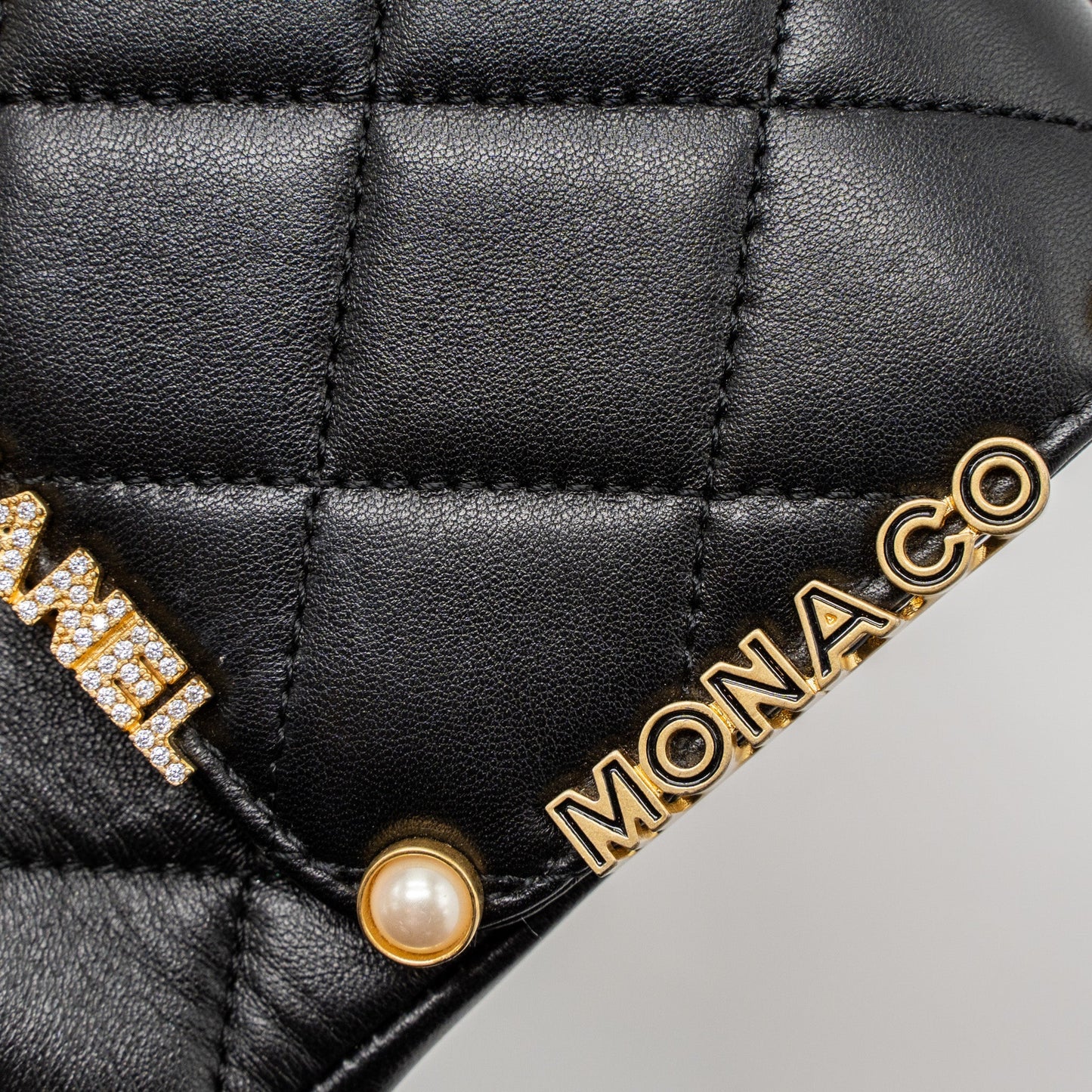 Chanel limited edition quilted flap bag lambskin black  (microchip)