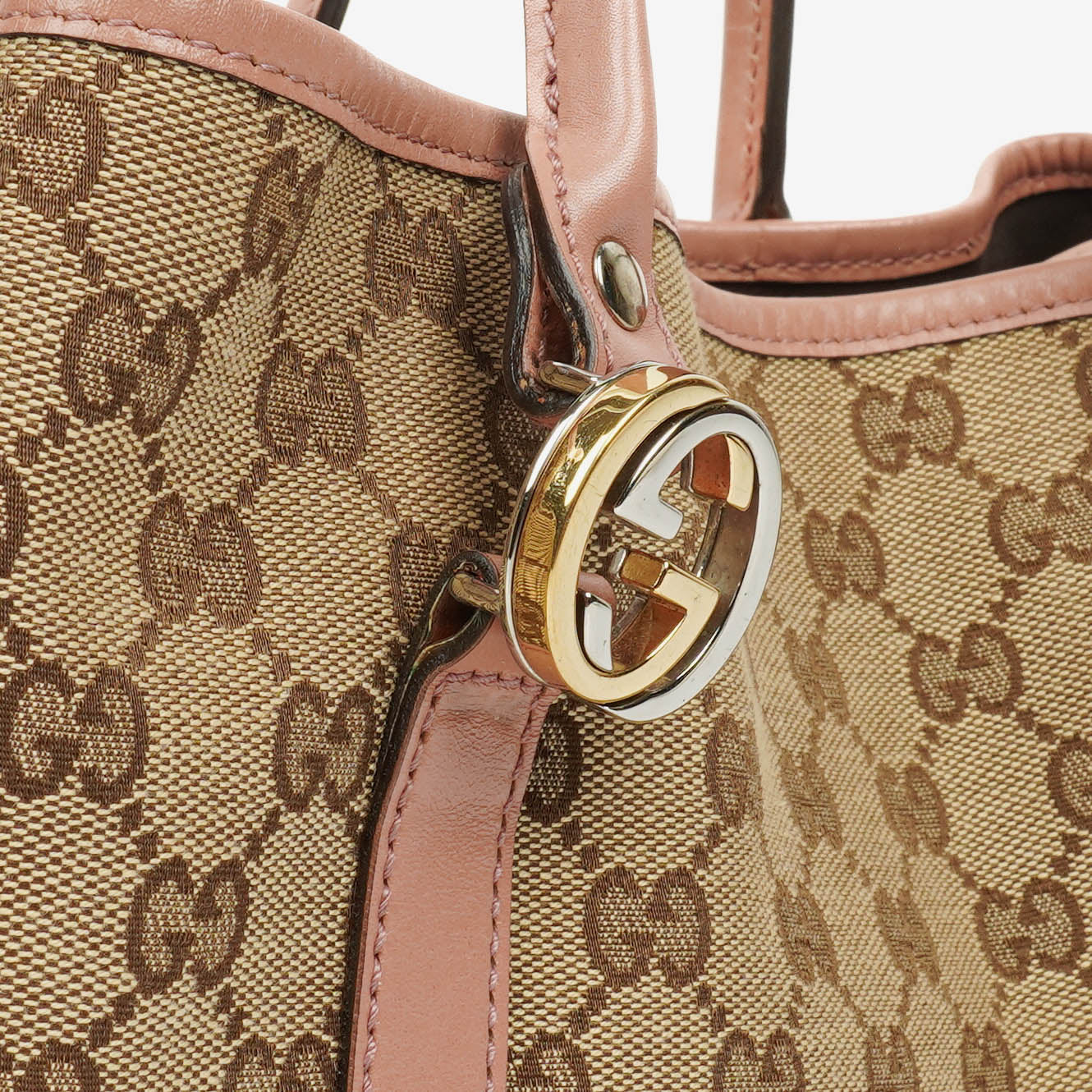 Gucci Monogram Canvas Twins Tote Bag