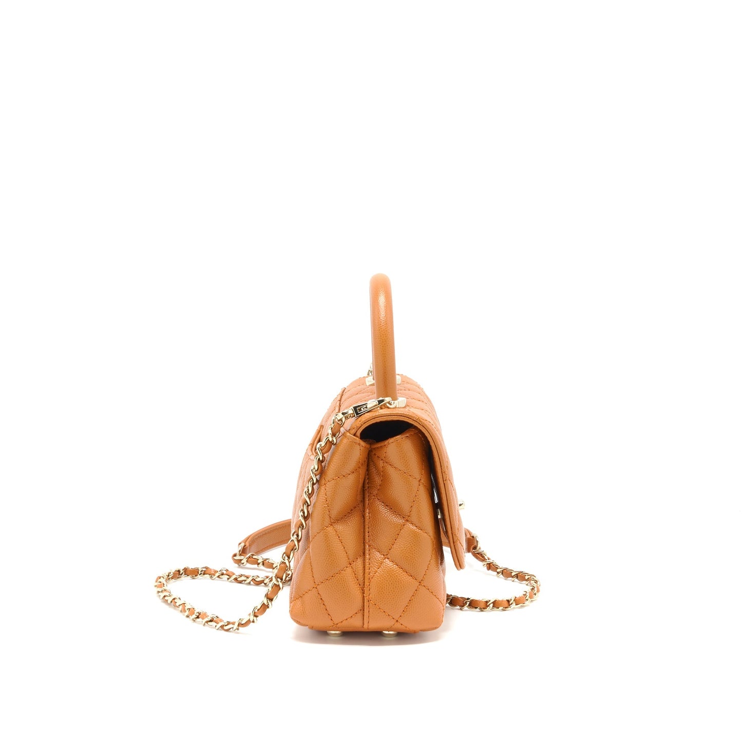 Chanel Extra Mini Coco Handle Caviar Caramel