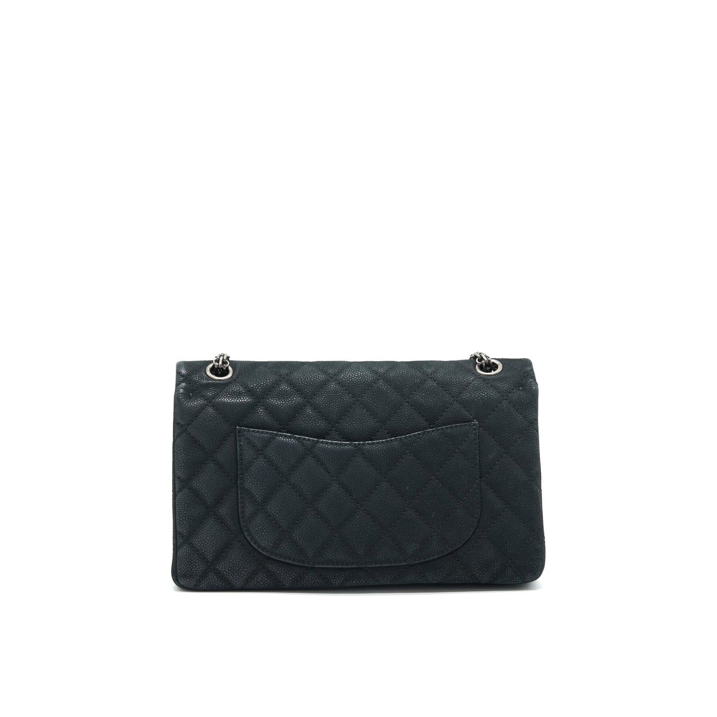 CHANEL 2.55 226 REISSUE BAG IN CAVIAR BLACK