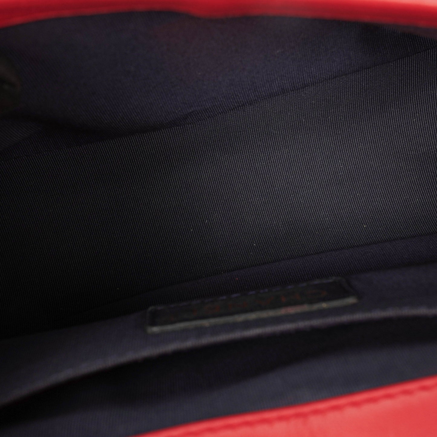 Chanel Boy Red Flap Leather Bag