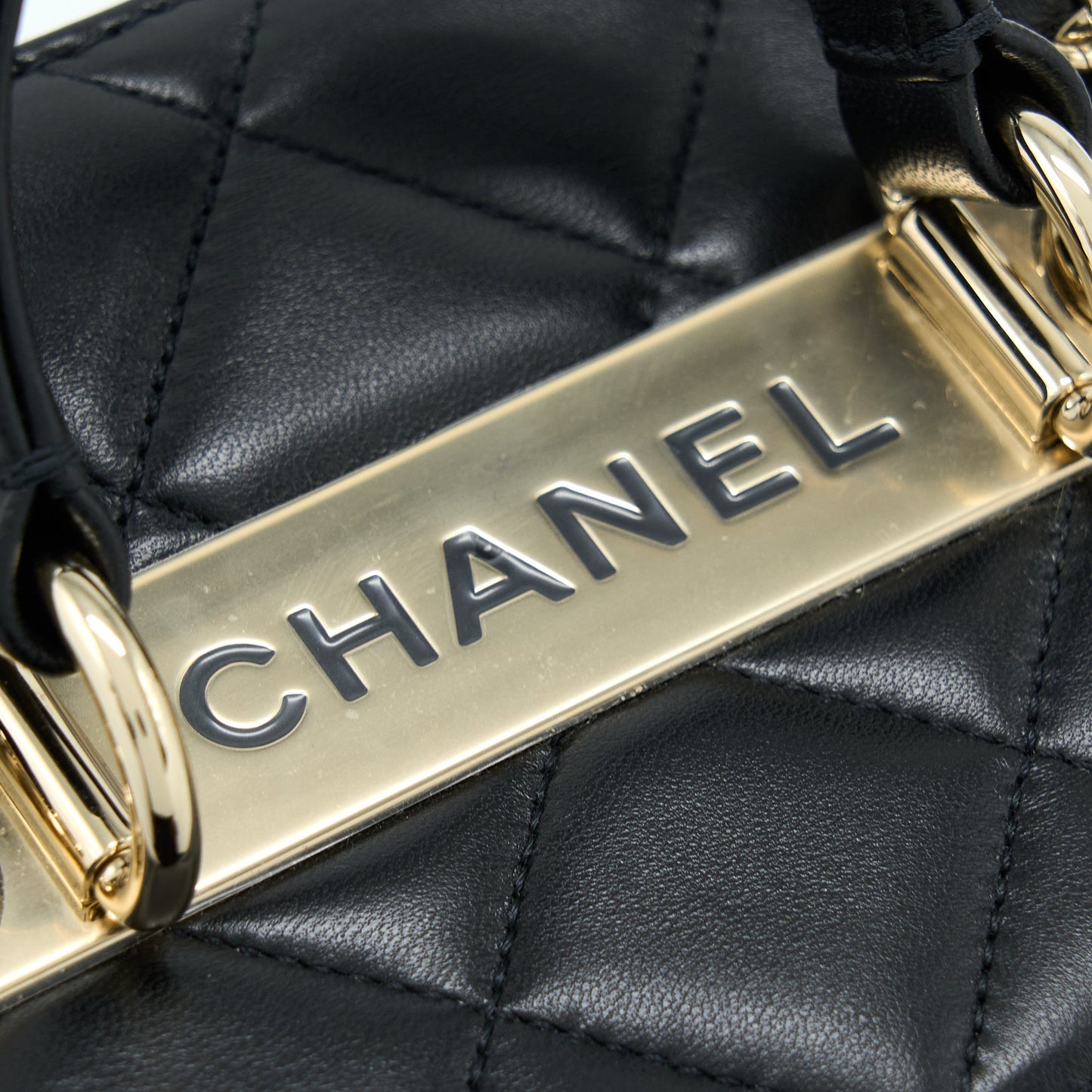 Chanel Trendy Vanity Case Lambskin Black L (Microchip)
