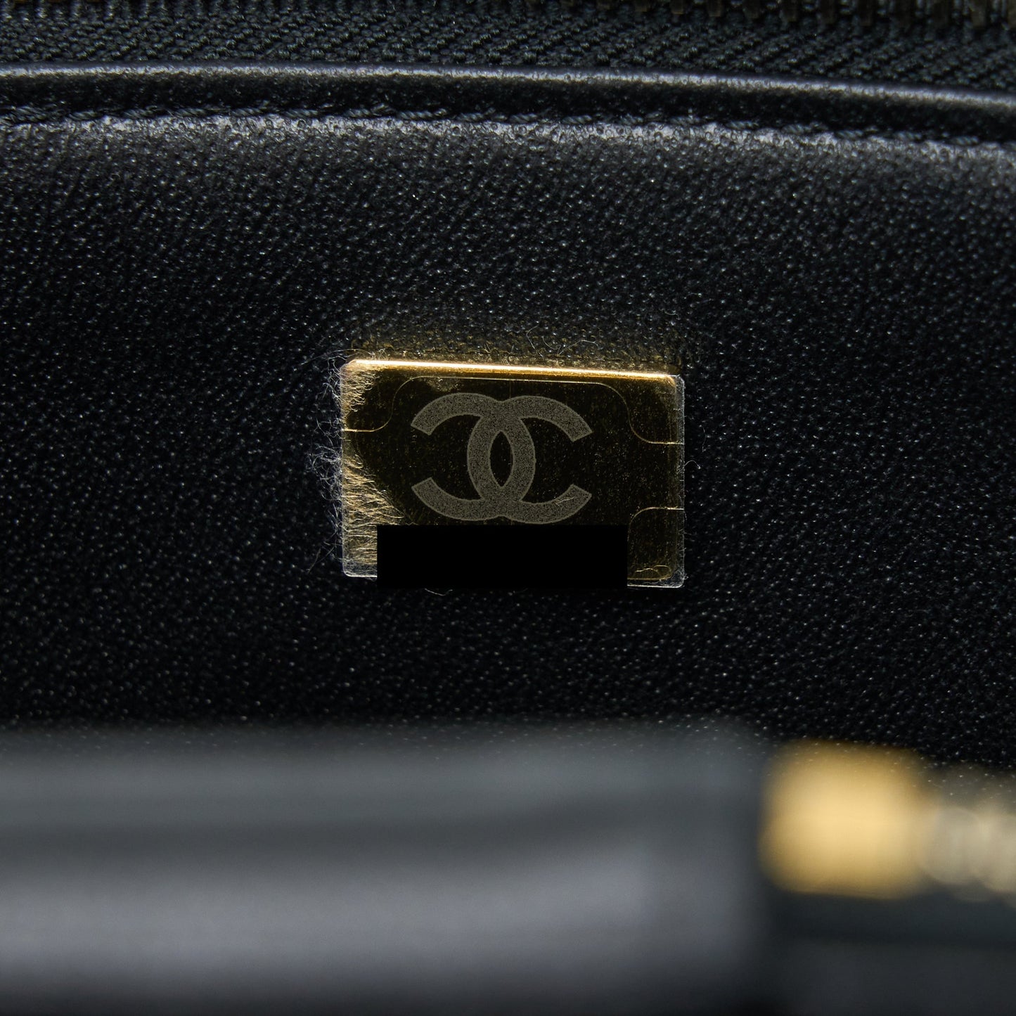 Chanel Trendy Vanity Case Lambskin Black L (Microchip)