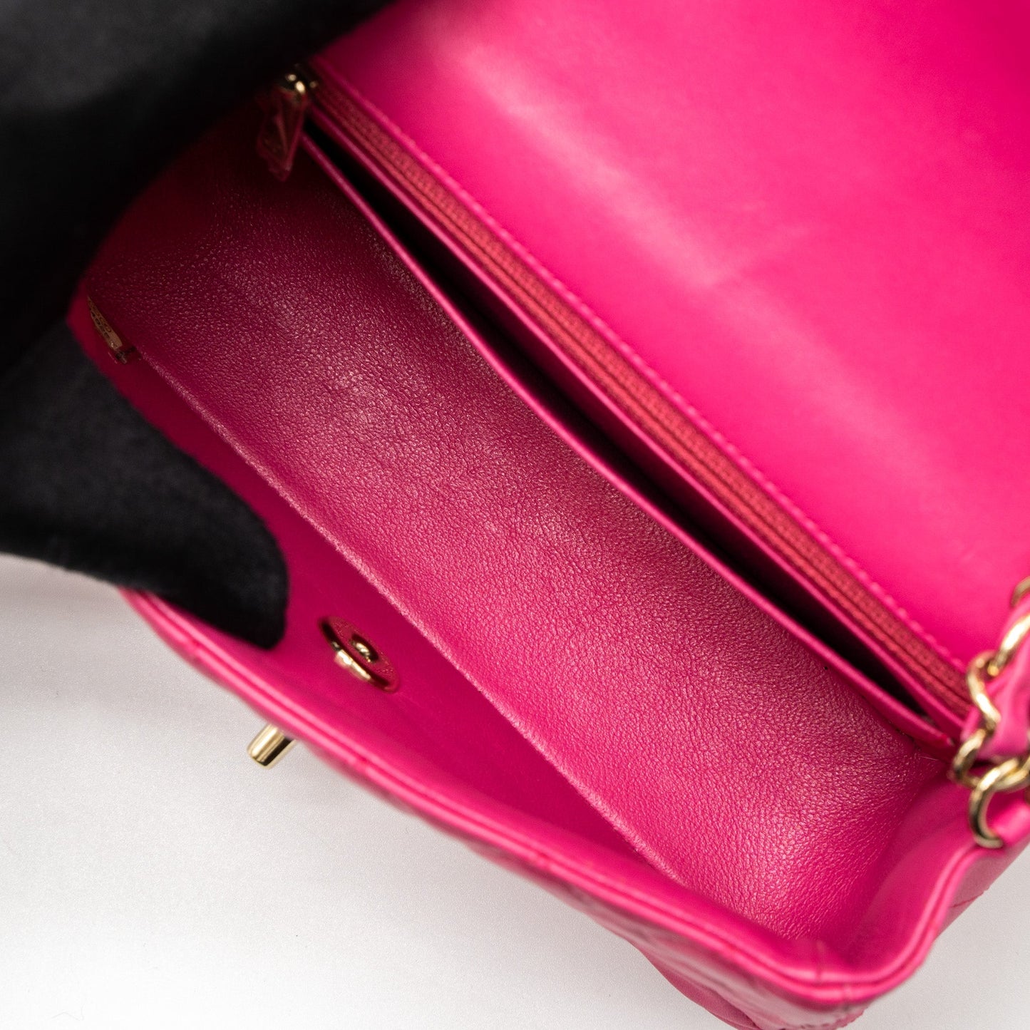 Chanel Mini Rectangular Flap Bag Lambskin Pink L