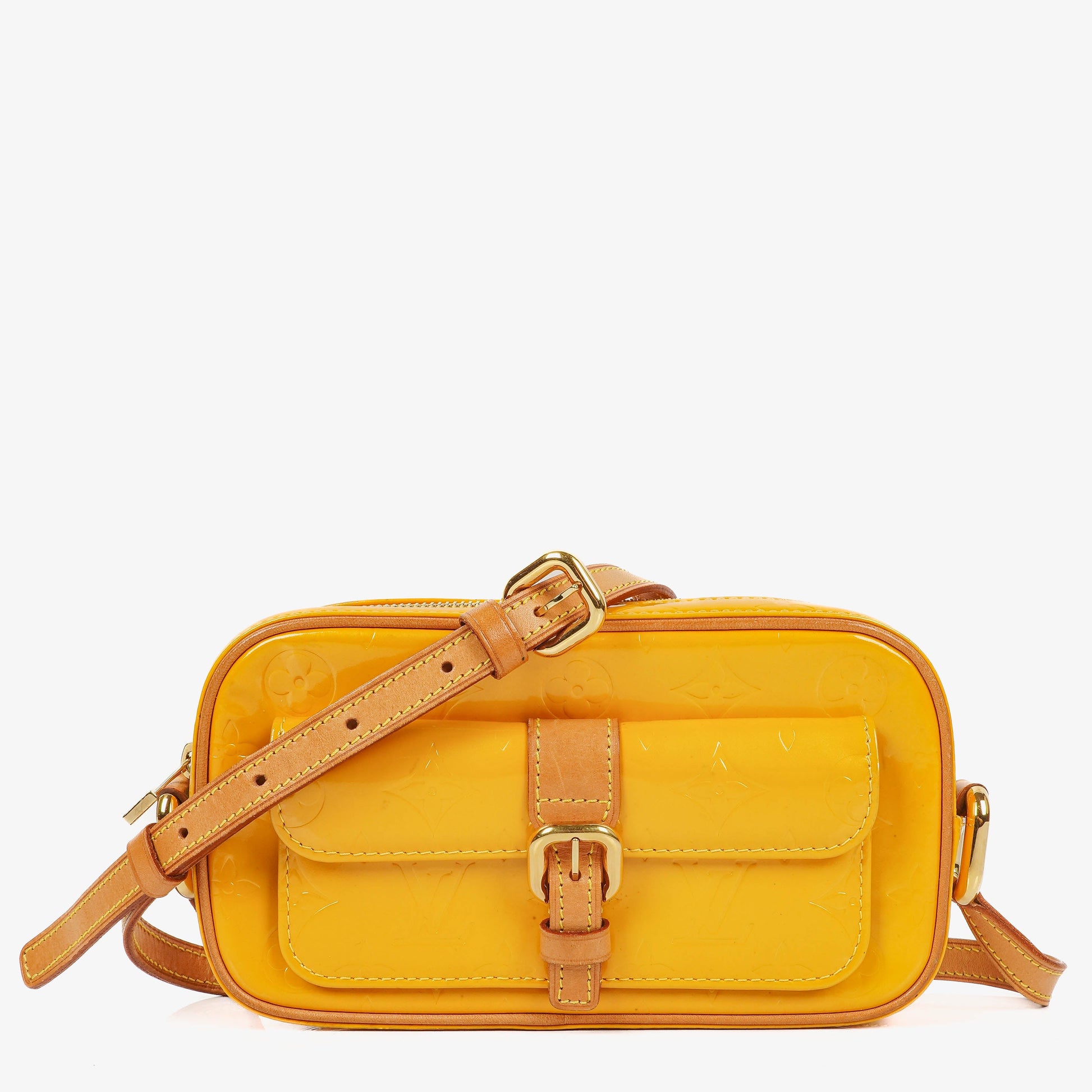 Louis Vuitton Christie Monogram Yellow Monogram Vernis