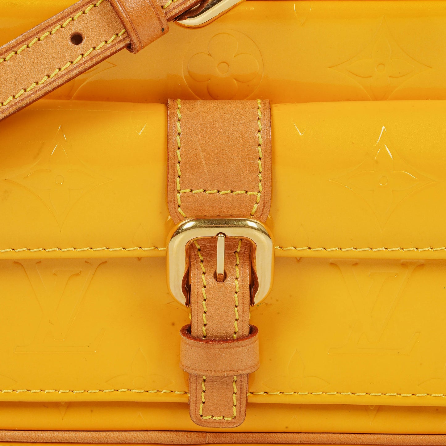 Louis Vuitton Christie Monogram Yellow Monogram Vernis