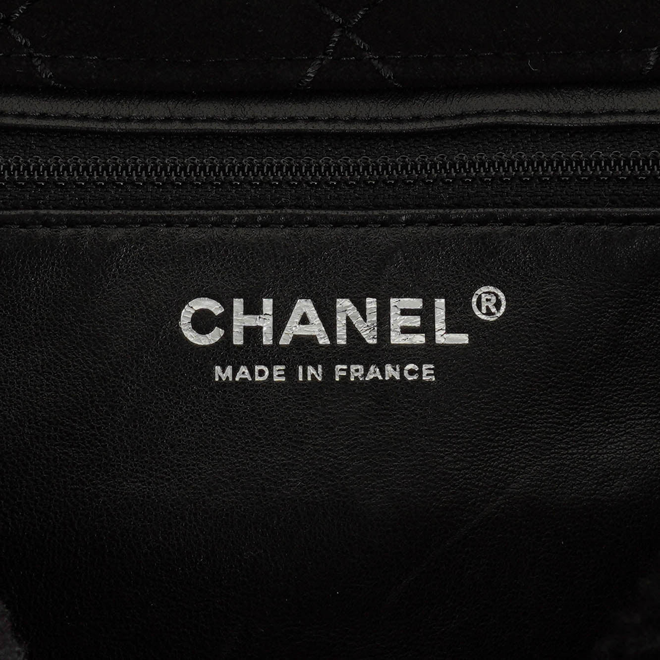 Chanel Medium Black Shearling Pearl Flap Bag