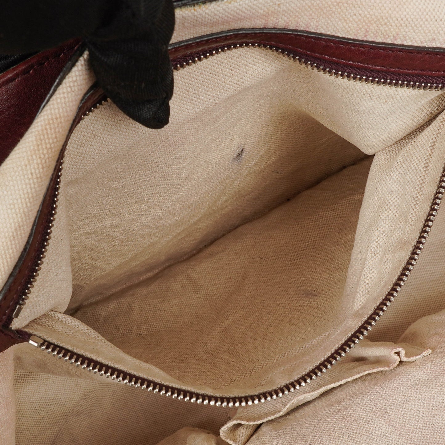 Gucci Bamboo Top Handle Burgundy Lerahter Tote Bag