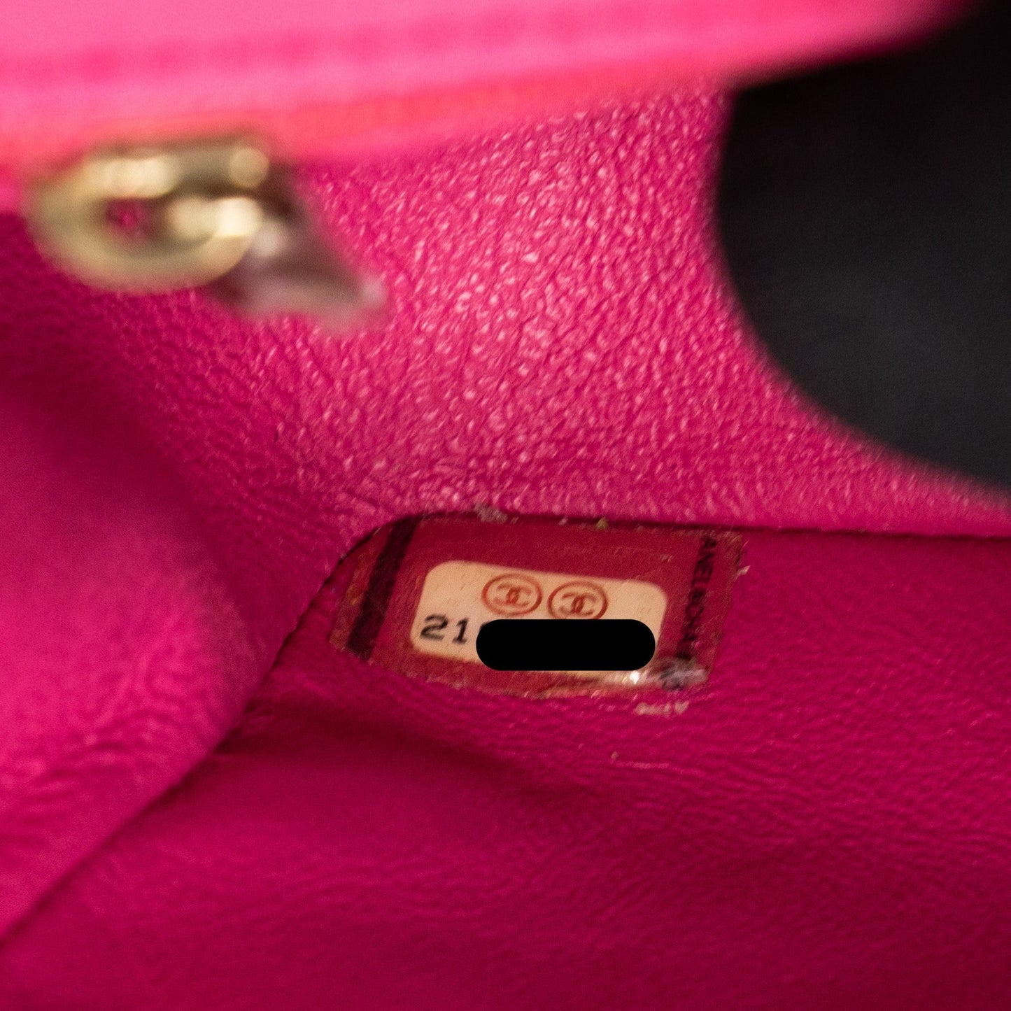 Chanel Mini Rectangular Flap Bag Lambskin Pink L
