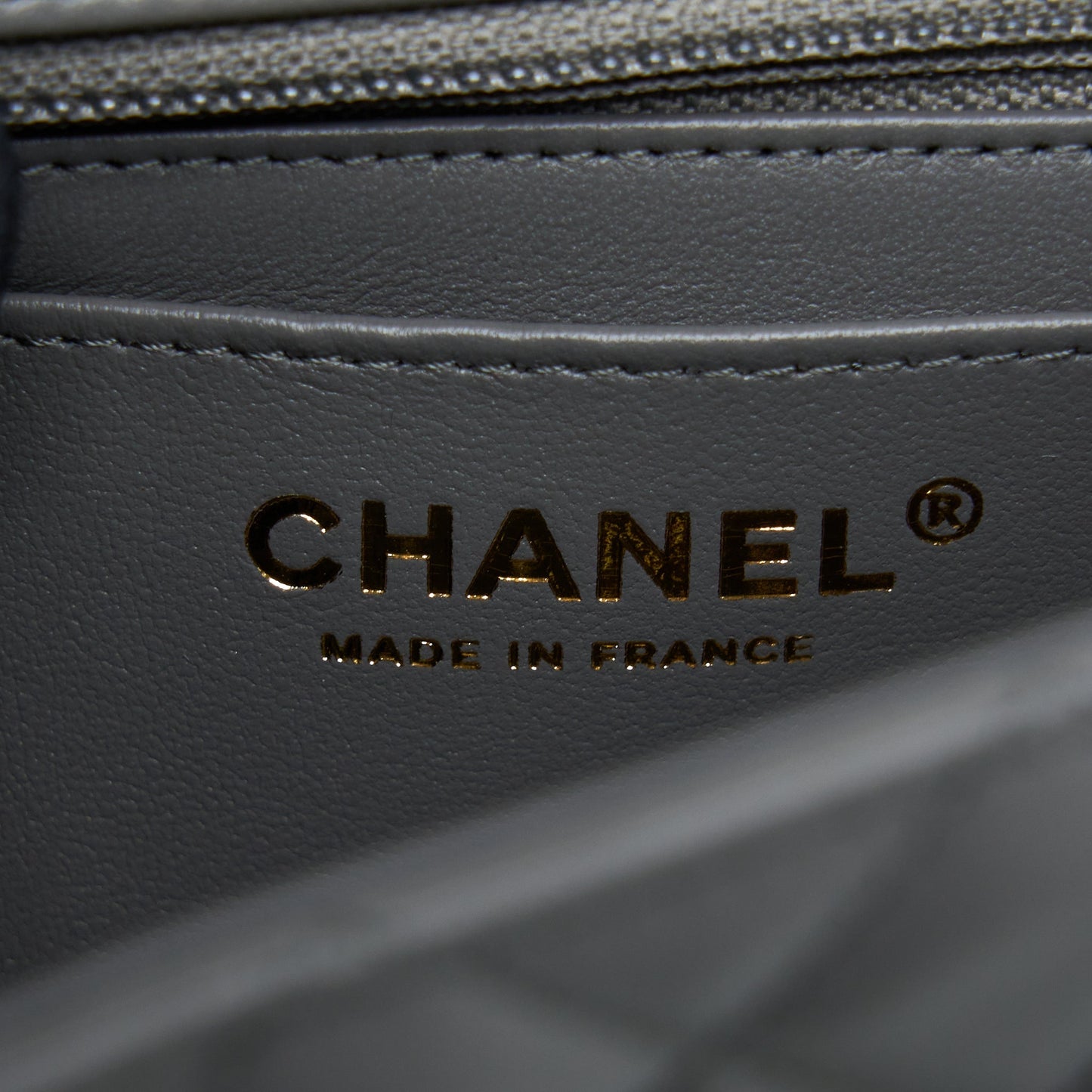 Chanel 22A Mini Rectangular Flap Bag Lambskin Grey L (Microchip).