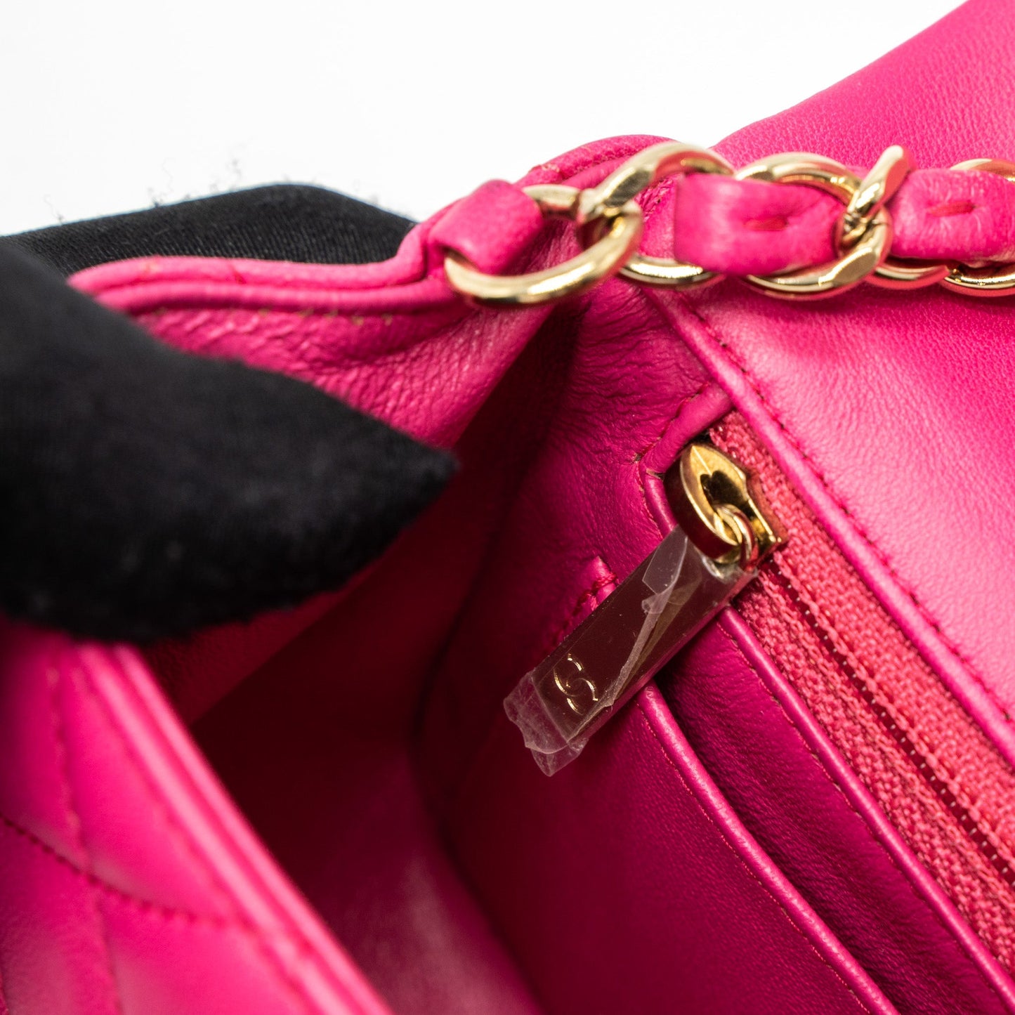 Chanel Mini Rectangular Flap Bag Lambskin Pink L